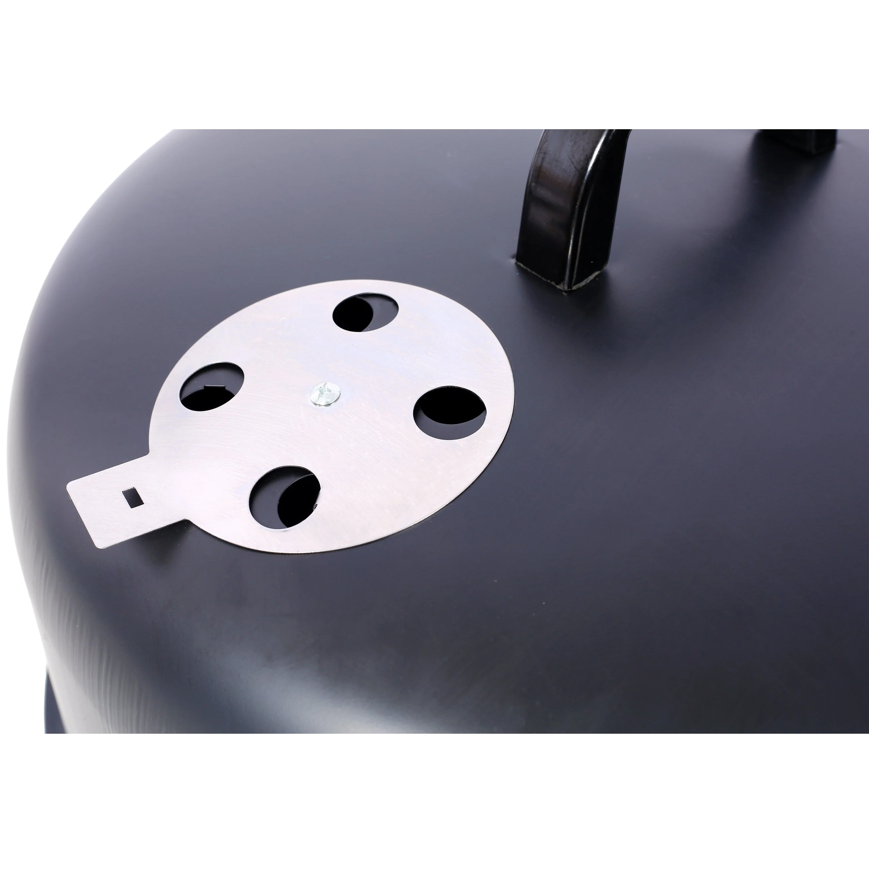 17 Inch Steel Charcoal Smoker Heavy Duty Round BBQ Grill Black - Image 17