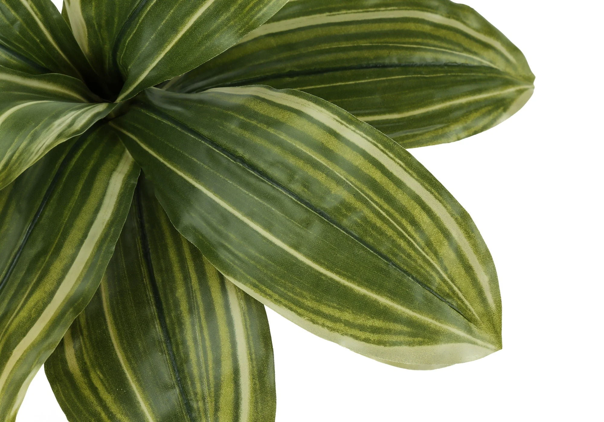17" Tall, Artificial Plant, Dracaena, Indoor, Faux, Fake, Table, Greenery, Potted, Real Touch, Decorative - Green / Black - Image 3