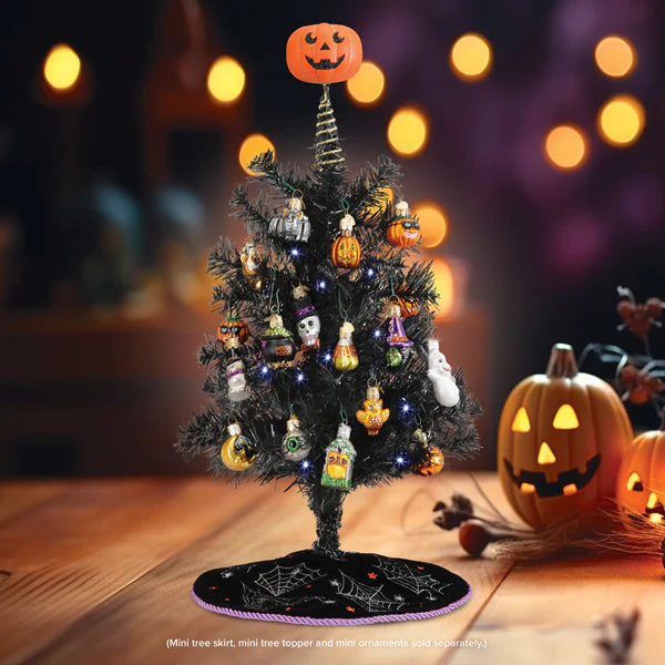 18" Mini Black Tree Pre-lit - Image 2