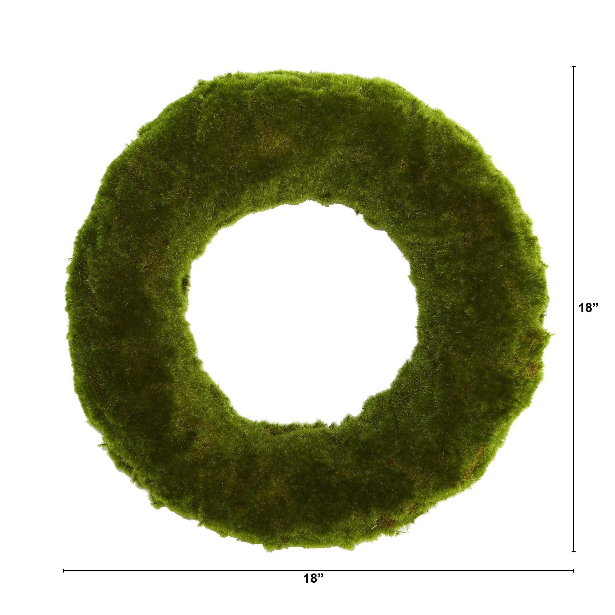 18” Moss Artificial Wreath - Image 2