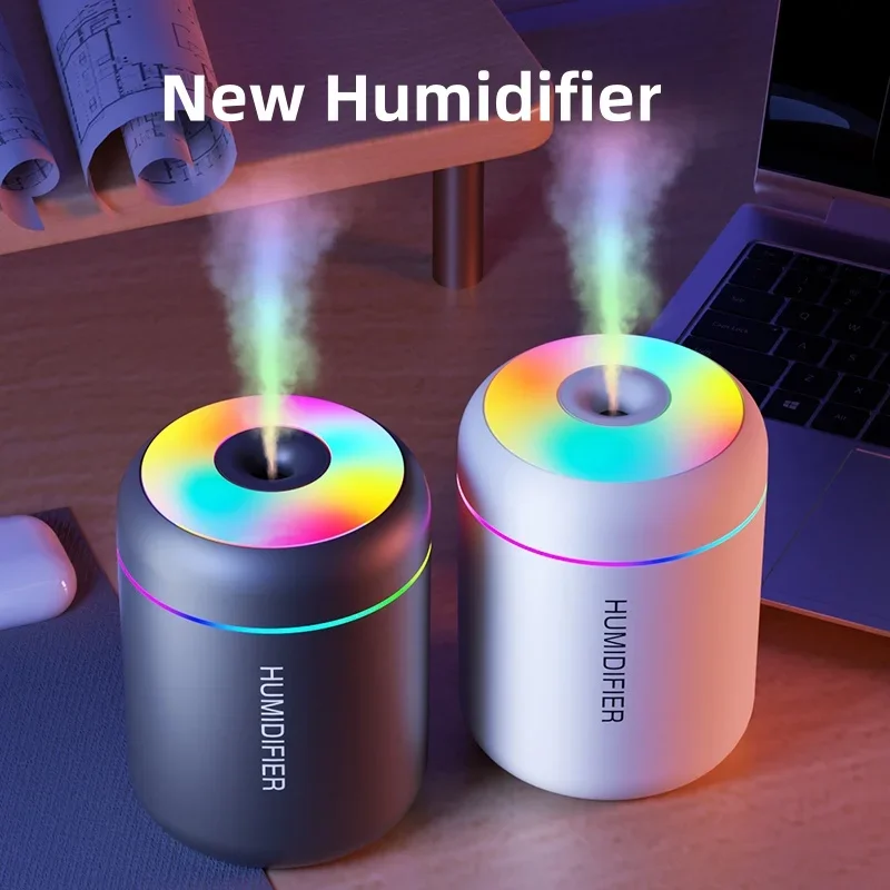 180ml Mini Air Humidifier USB Aroma Diffuser Essential Oil Cool Mist Maker Light