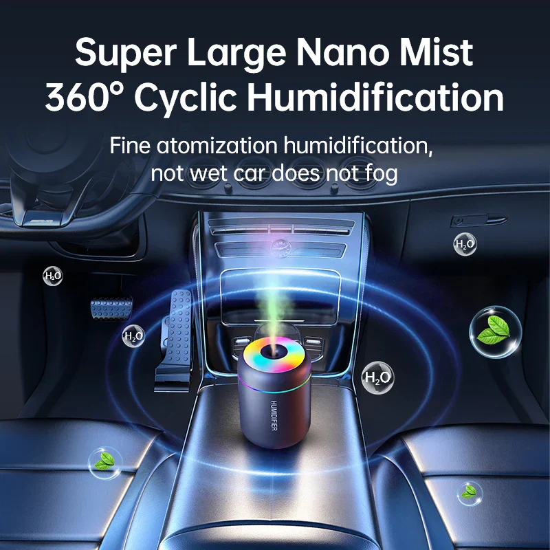 180ml Mini Air Humidifier USB Aroma Diffuser Essential Oil Cool Mist Maker Light - Image 4