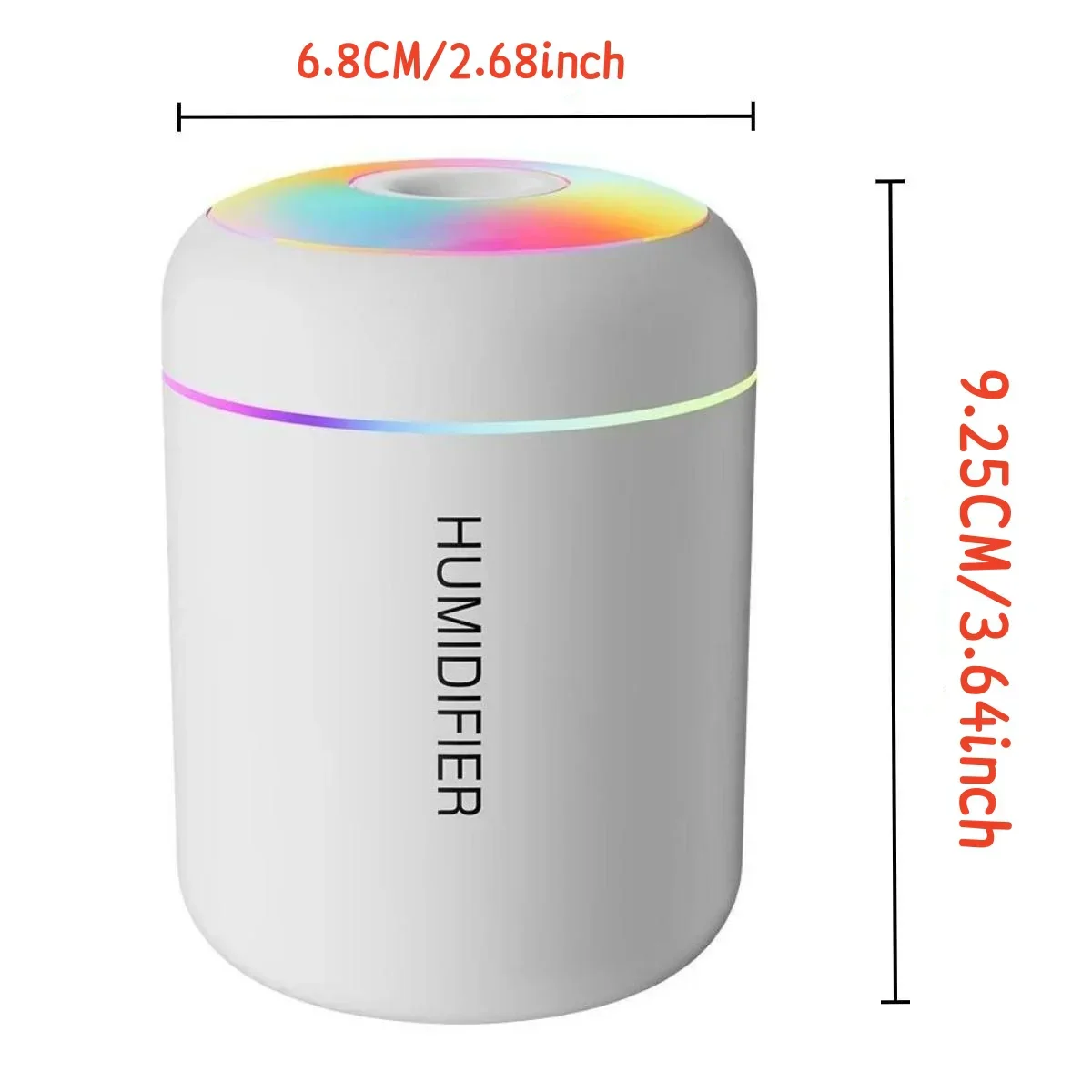 180ml Mini Air Humidifier USB Aroma Diffuser Essential Oil Cool Mist Maker Light - Image 6