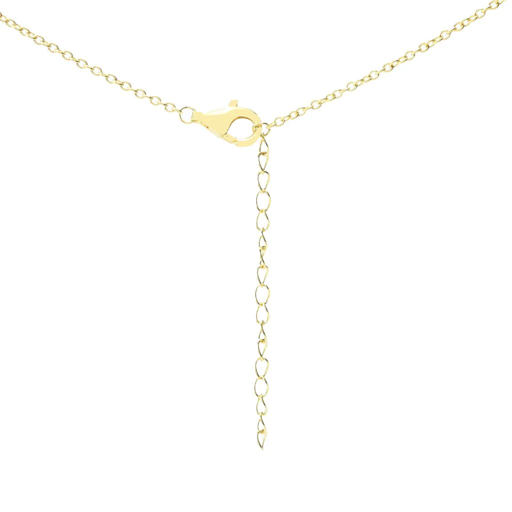 18K Gold Plated 10x8mm Oval Cultured Mabe Pearl & Multi Gem Necklace - Image 2