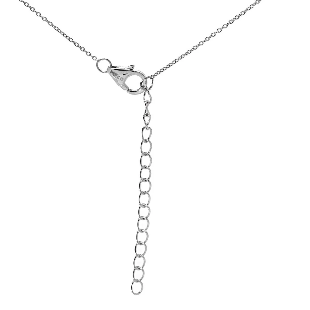 18K Gold Plated 3.64ctw White Topaz, White Zircon & Enamel Art Deco Pendant - Image 2