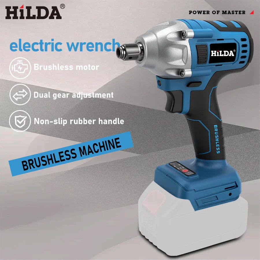 18V Cordless Impact Wrench 1/2 Inch Brushless Electric Socket Tool - Image 4
