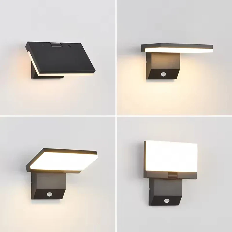 18W LED Outdoor Wall Light IP65 Waterproof Motion Sensor Foldable Modern Lamp - Image 5