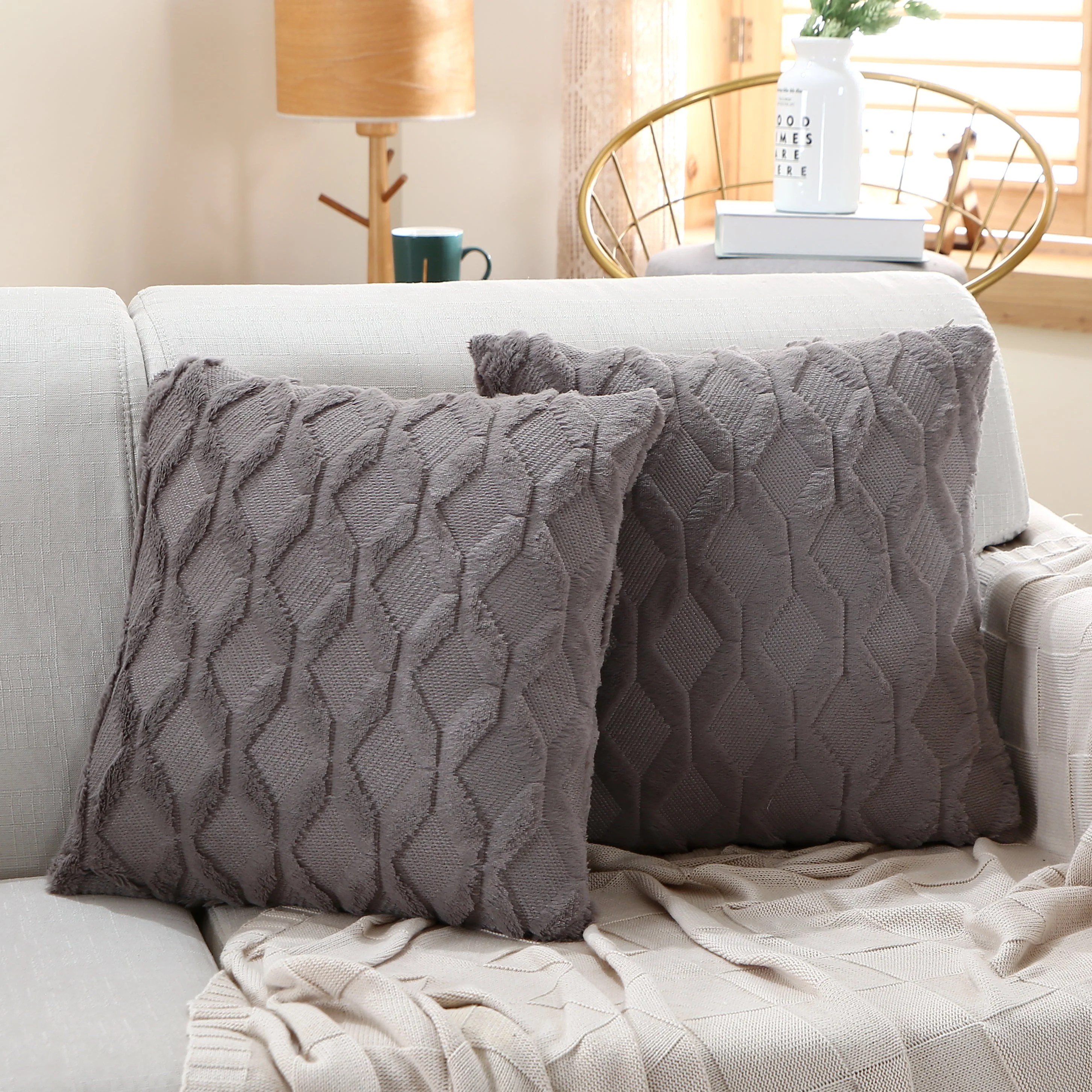 18"x18" Throw Pillow FULL set of cover and insert  Wide Variety of Colors reversable - Image 14