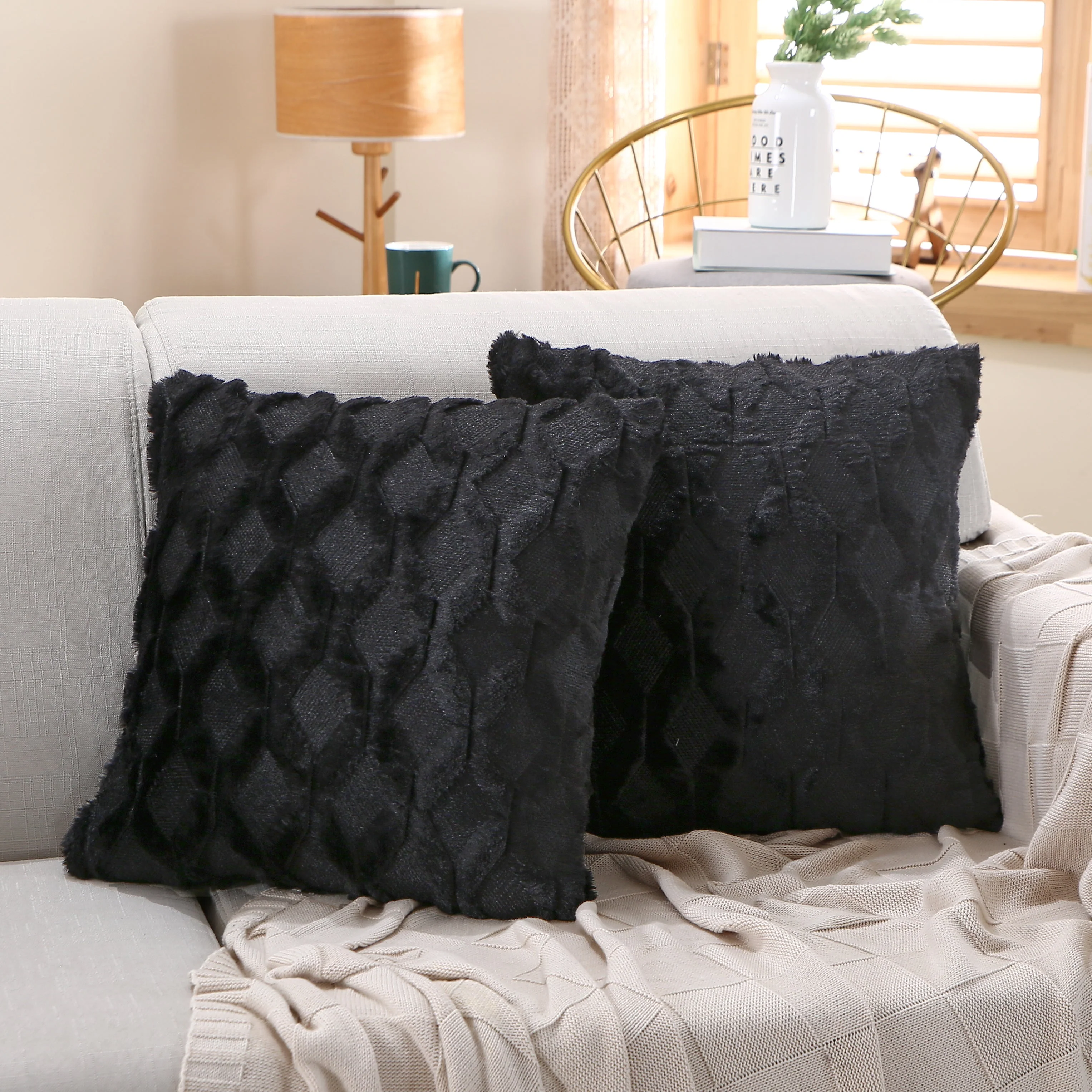 18"x18" Throw Pillow FULL set of cover and insert  Wide Variety of Colors reversable - Image 15