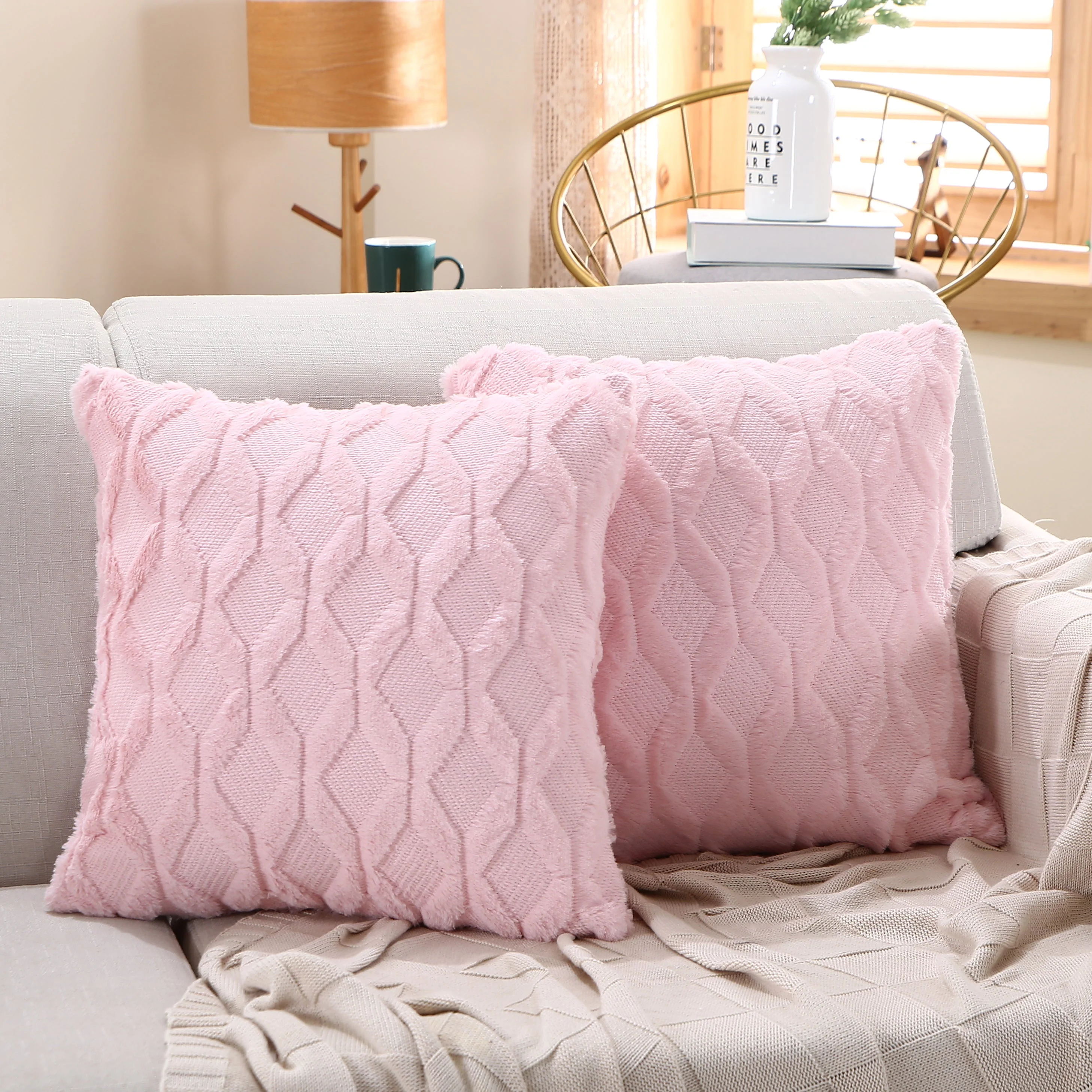 18"x18" Throw Pillow FULL set of cover and insert  Wide Variety of Colors reversable - Image 6