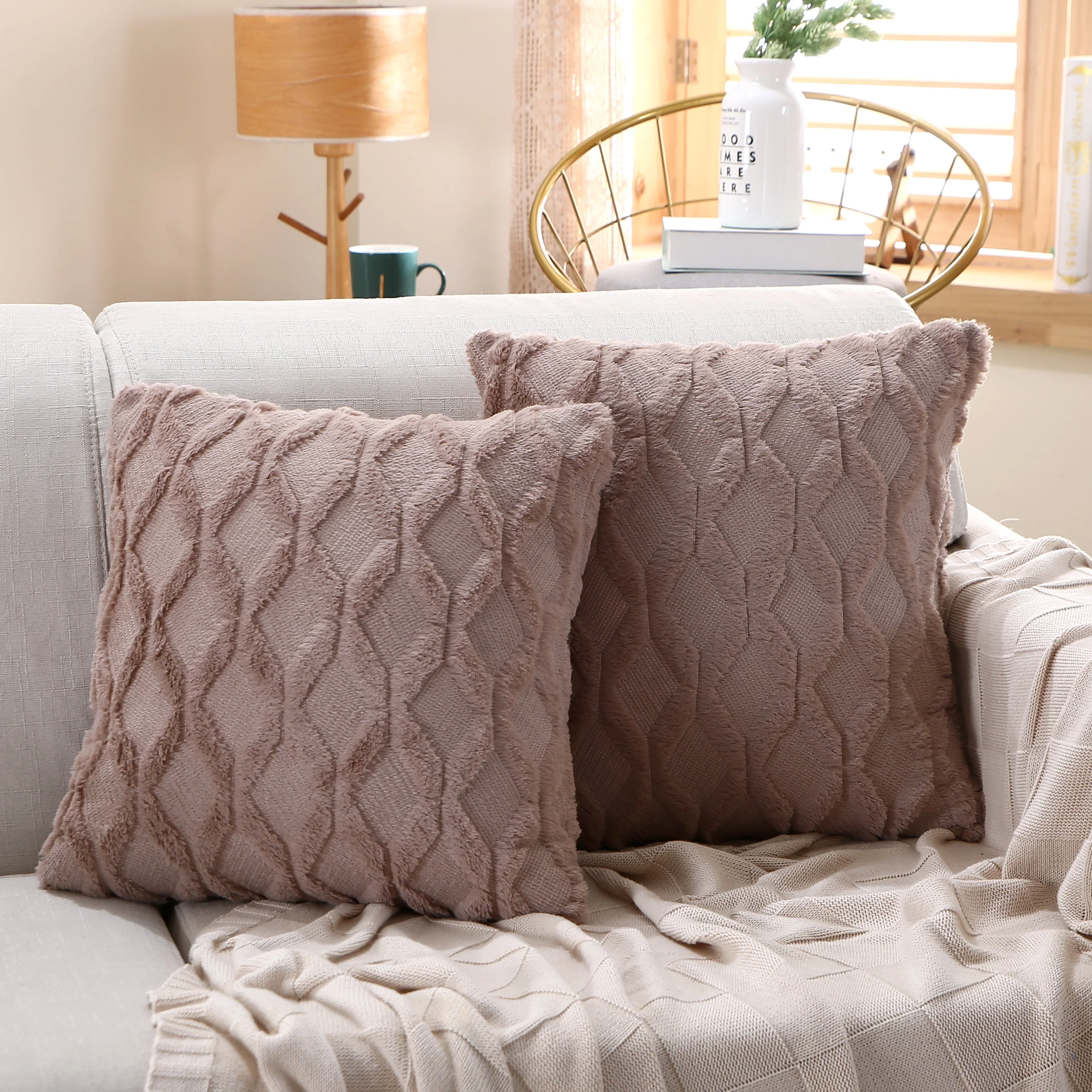 18"x18" Throw Pillow FULL set of cover and insert  Wide Variety of Colors reversable - Image 9