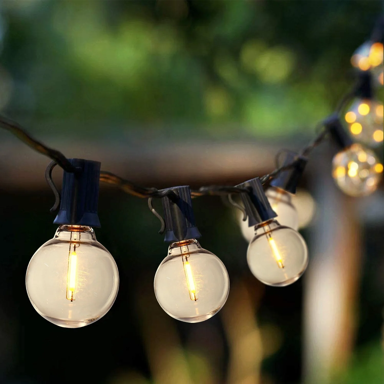 197FT LED Outdoor String Lights with 100 Shatterproof Bulbs - Image 3