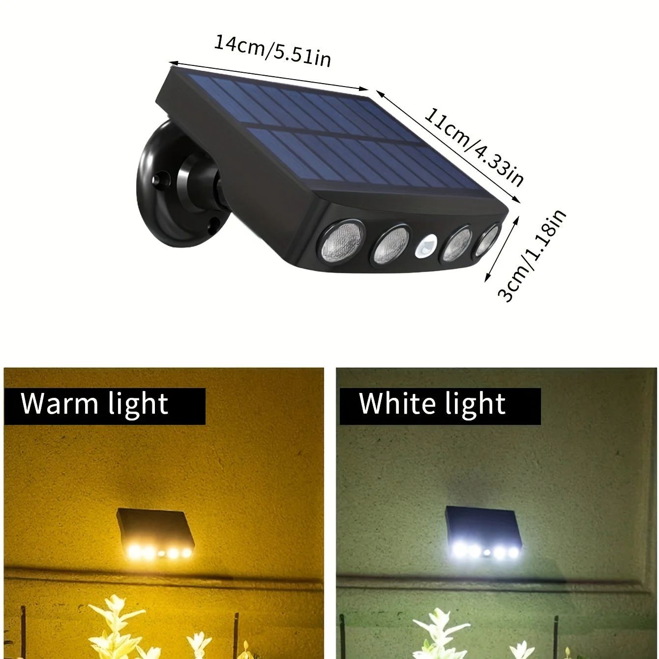 2/4-Pack Outdoor Solar Wall Lights – Motion Sensor, Dusk-to-Dawn, IP44 Rated - Image 5