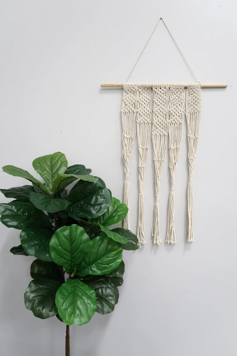 2.5’ x 2’ Hand Woven Macrame Wall Hanging Decor - Image 5
