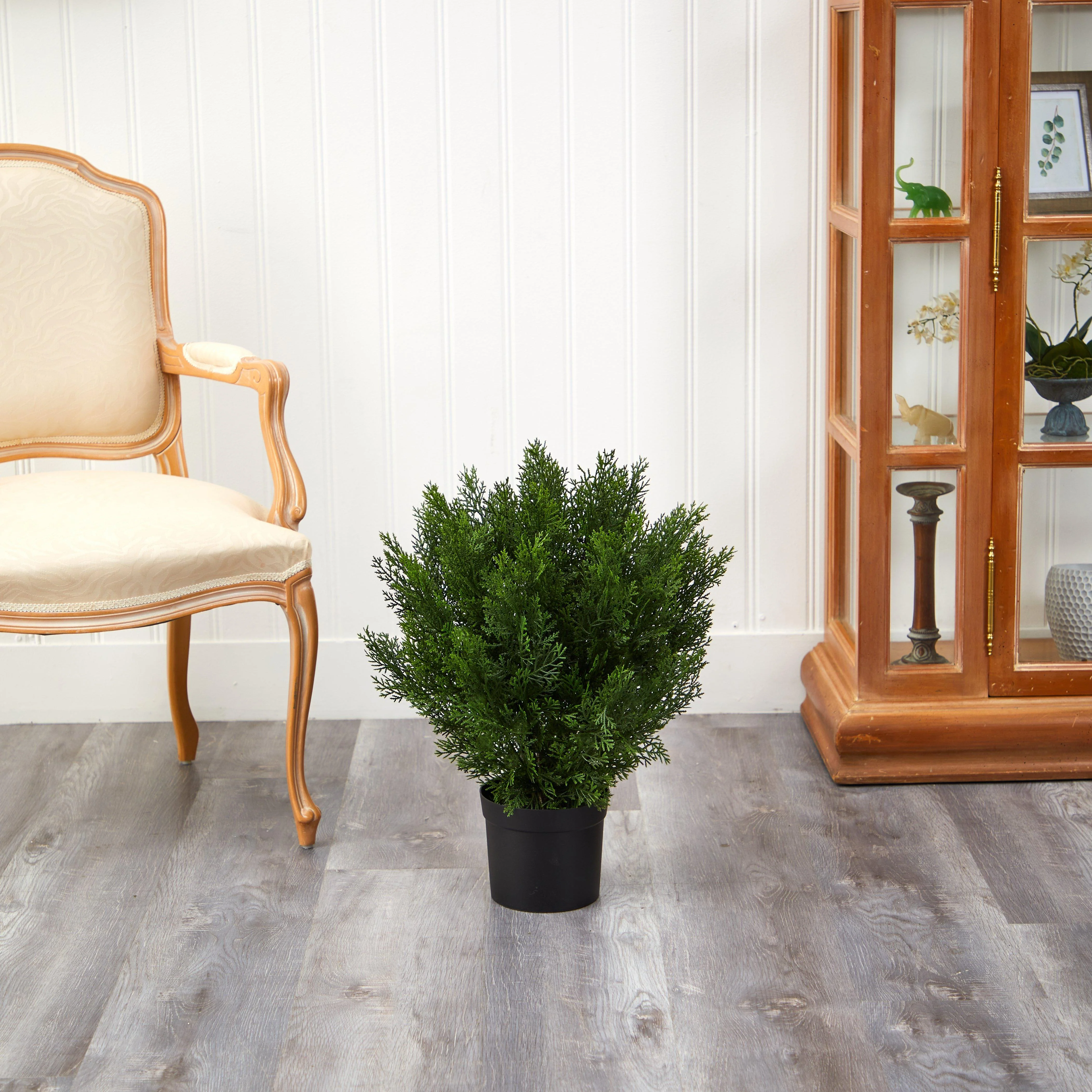 2’ Artificial Cedar Bush (Indoor/Outdoor) - Image 3