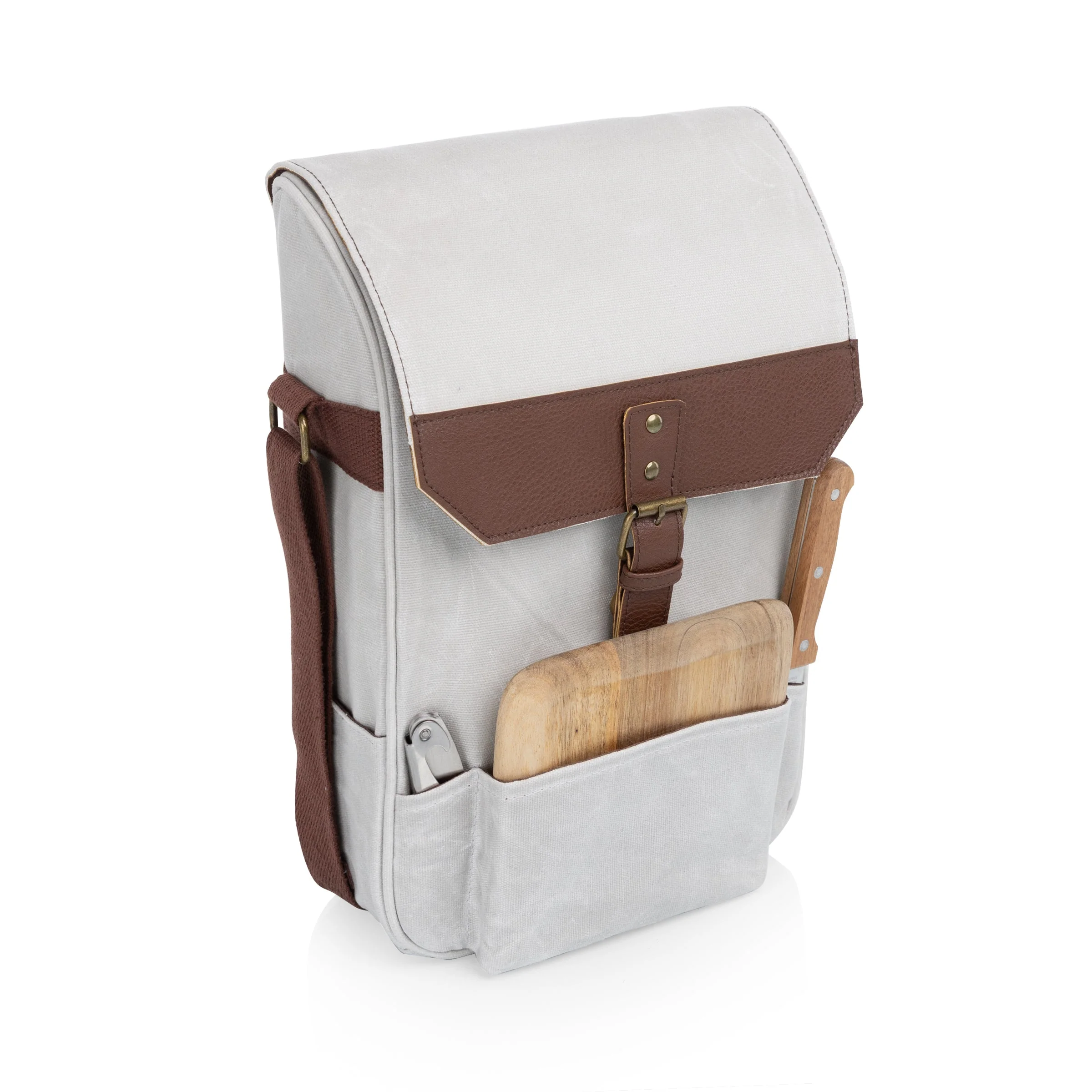 2 Bottle Insulated Wine & Cheese Cooler Tote - Image 3