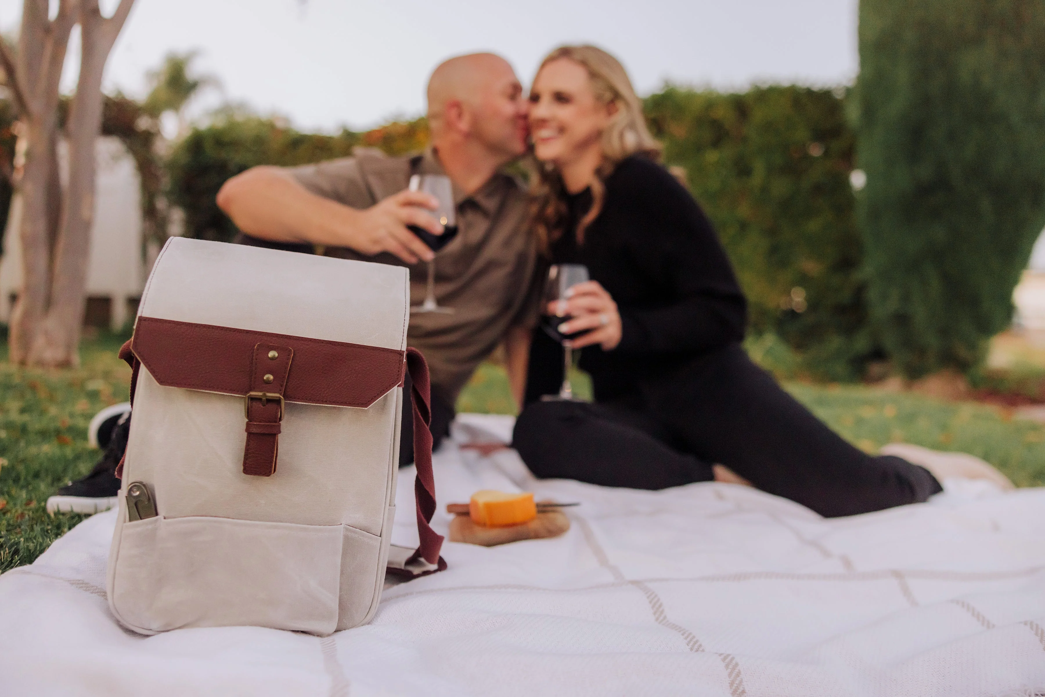 2 Bottle Insulated Wine & Cheese Cooler Tote - Image 4