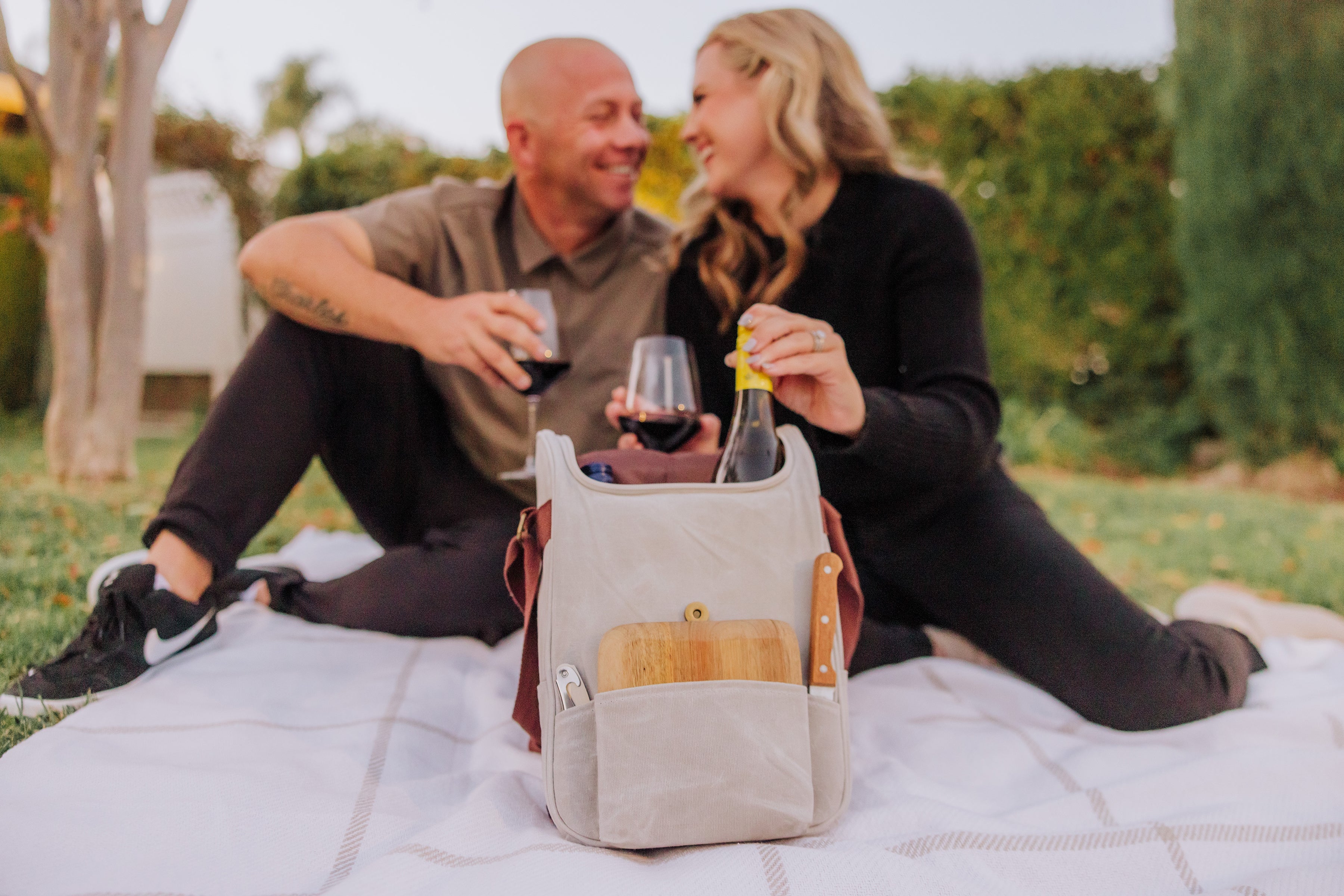 2 Bottle Insulated Wine & Cheese Cooler Tote - Image 7