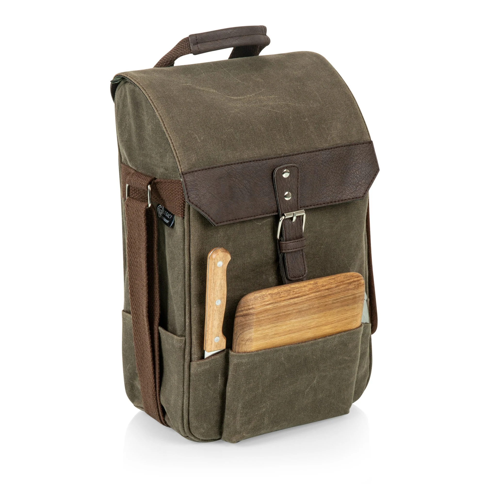 2 Bottle Insulated Wine & Cheese Cooler Tote - Image 3