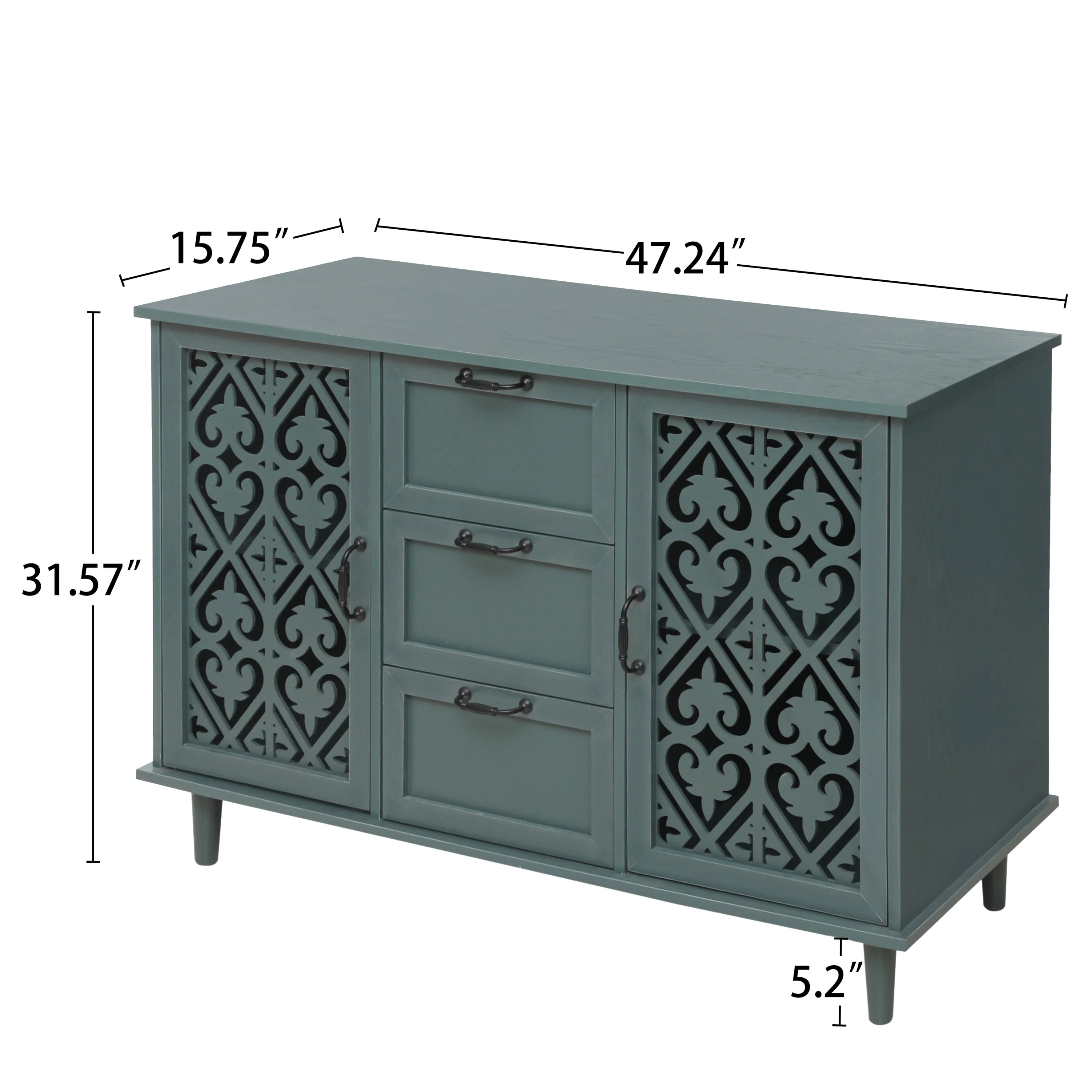 2 Door 3 Drawer Cabinet - Image 3