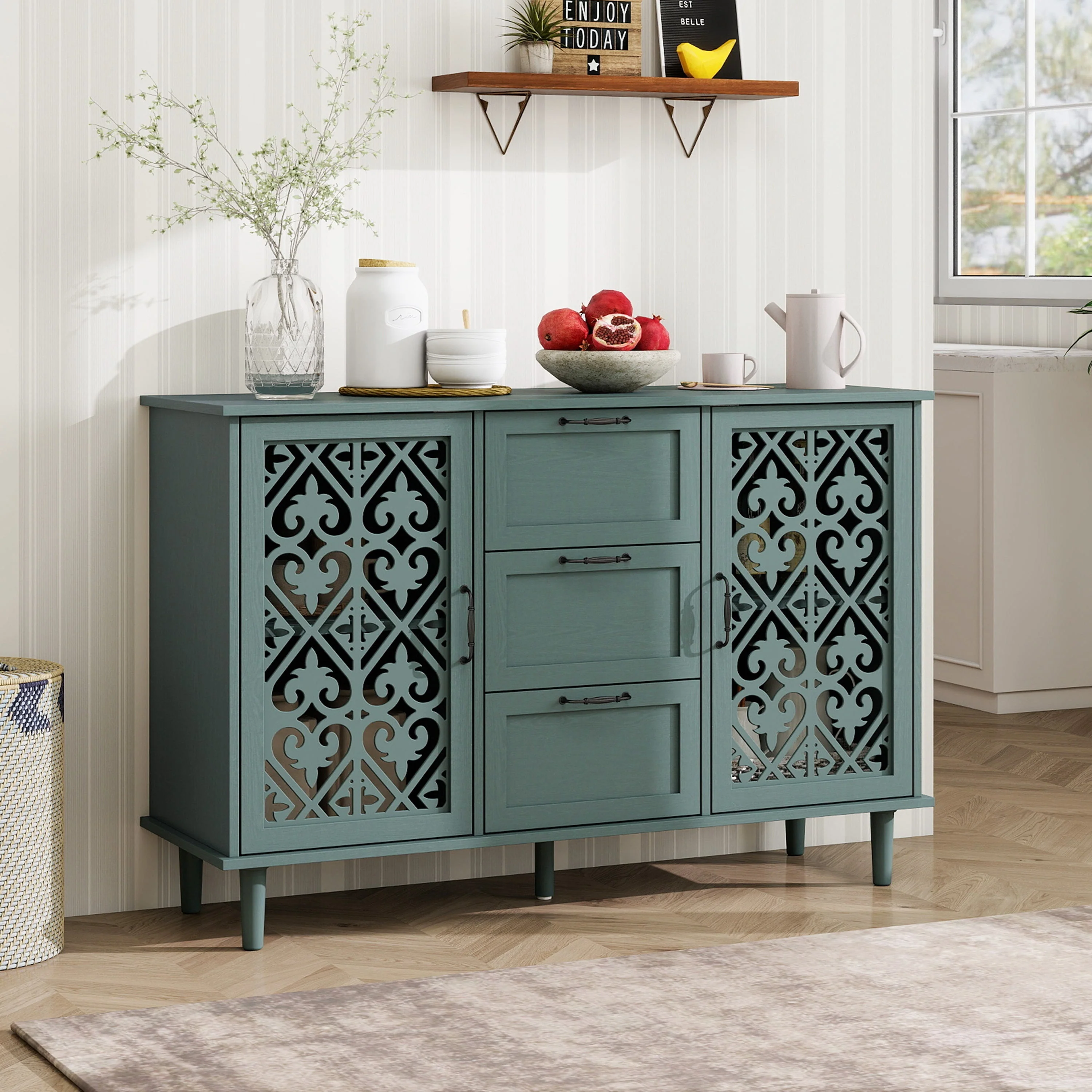 2 Door 3 Drawer Cabinet - Image 4