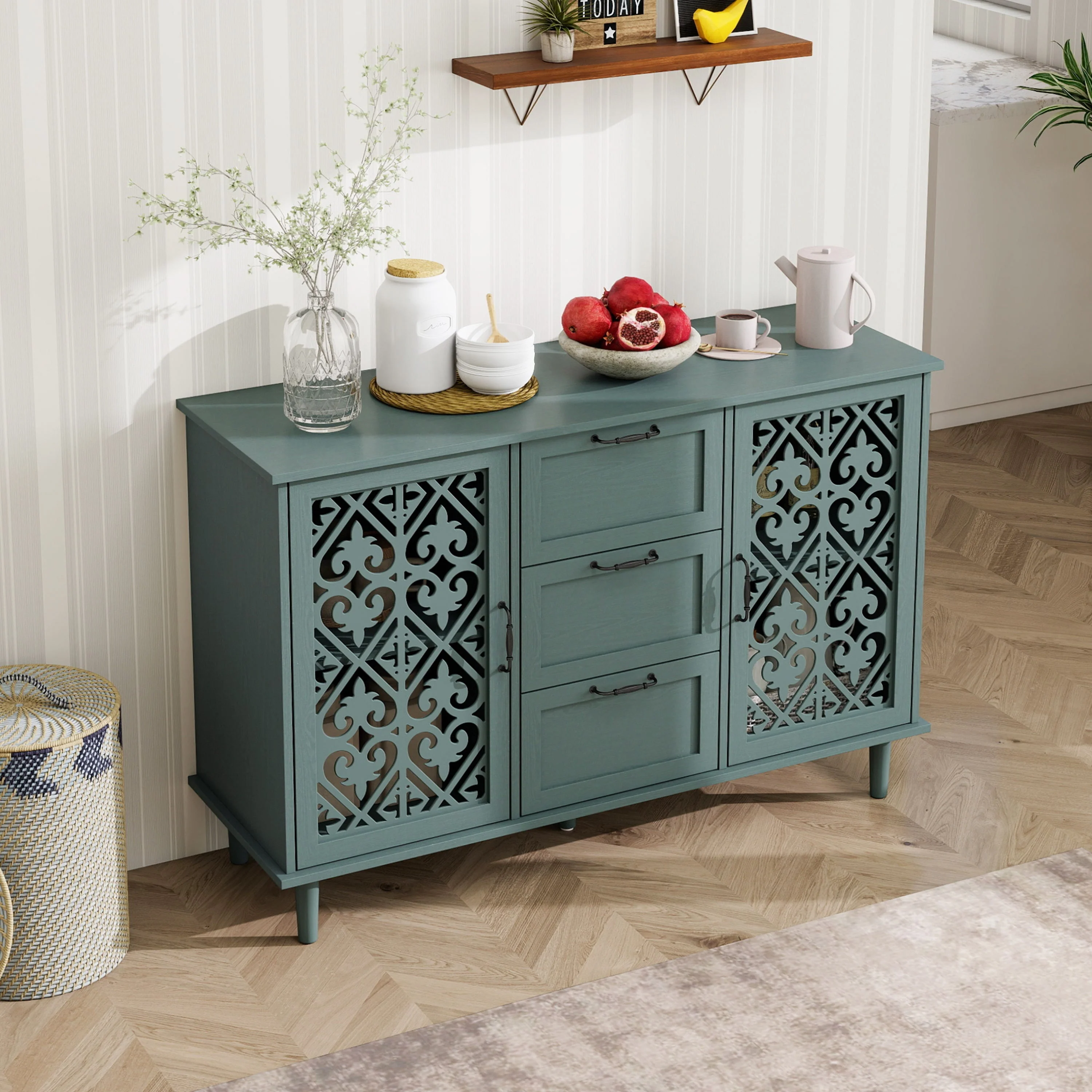2 Door 3 Drawer Cabinet - Image 5