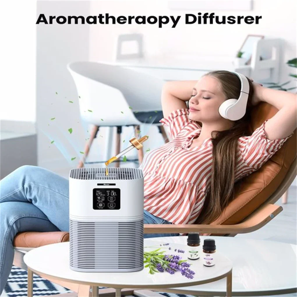 2 in 1 Air Purifier H13 HEPA with Aromatherapy for Allergies Pets Odor - Image 2