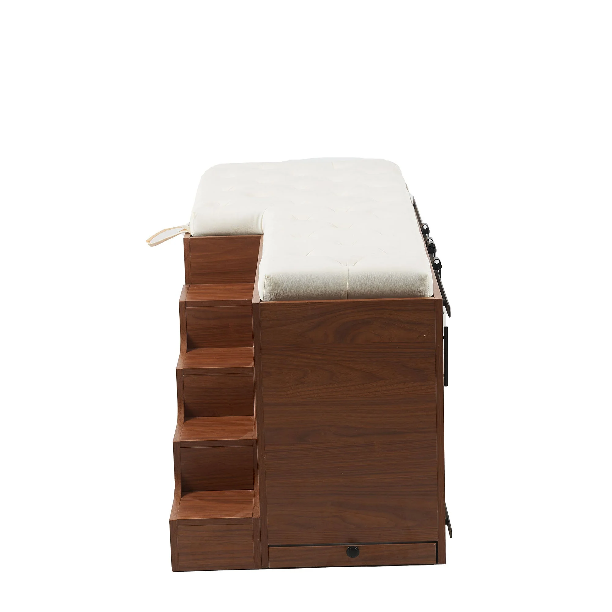 2 in 1 Dog Crate with Padded Seat Walnut 56'L Furniture Style - Image 10