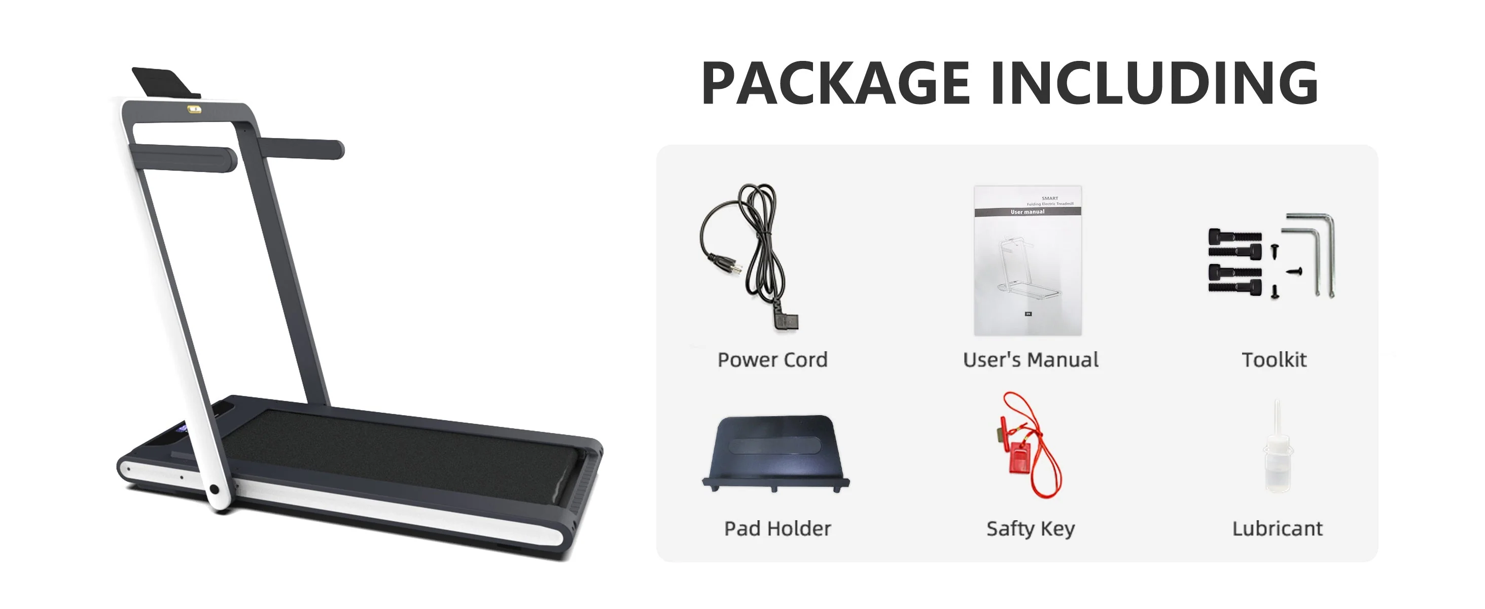 2 in 1 Under Desk Treadmill 2.5HP Folding Electric Machine - Image 7
