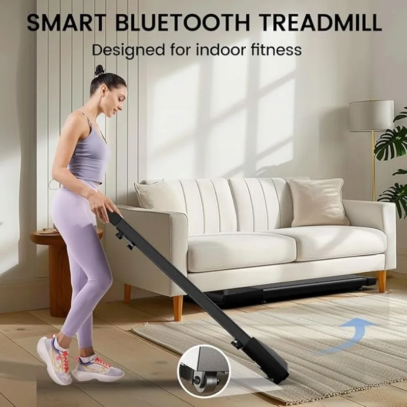 2-in-1 Under Desk Treadmill 2.5HP Walking Pad for Home Office with APP & Remote - Image 5