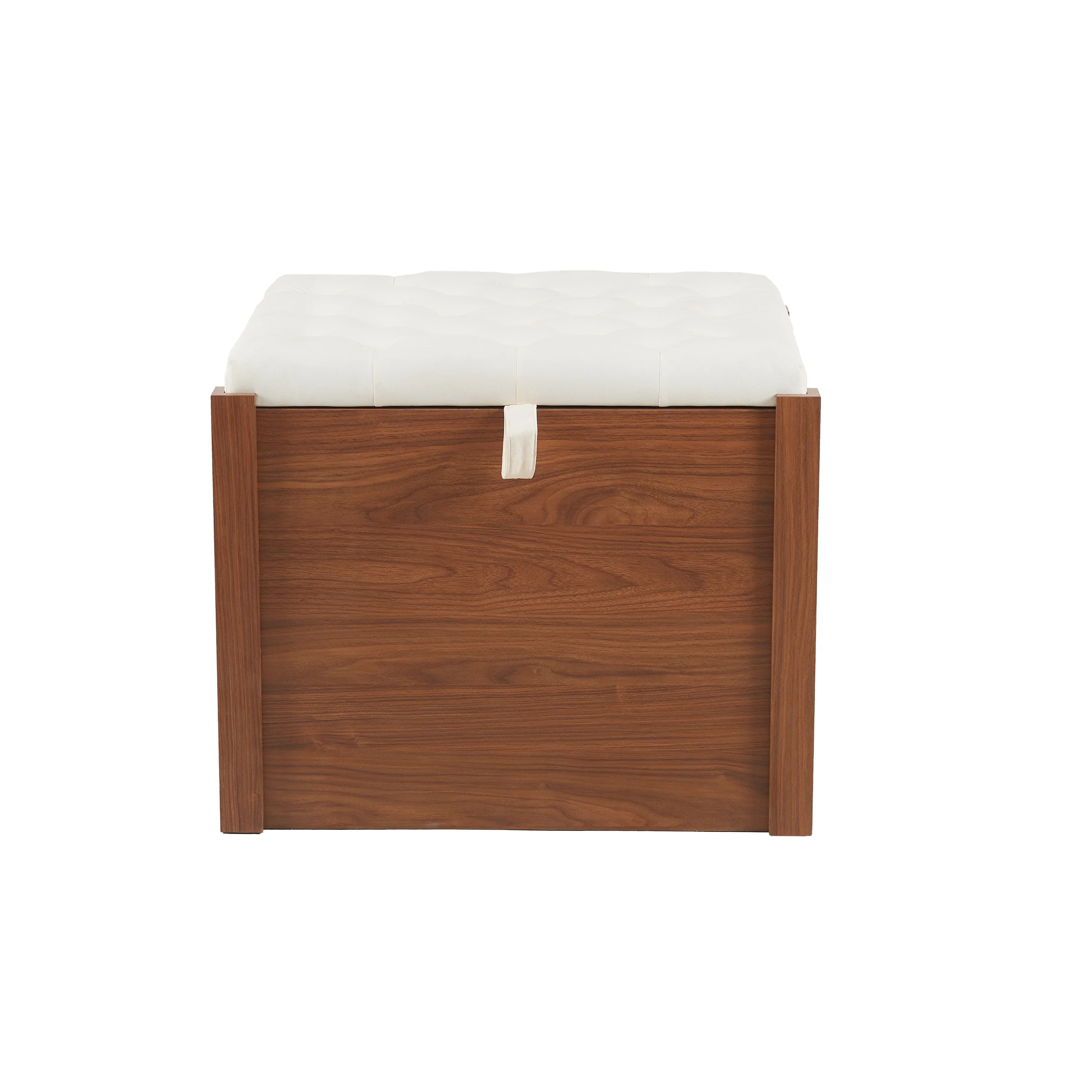 2 in 1 Walnut Dog Crate Nightstand with Storage - Image 11