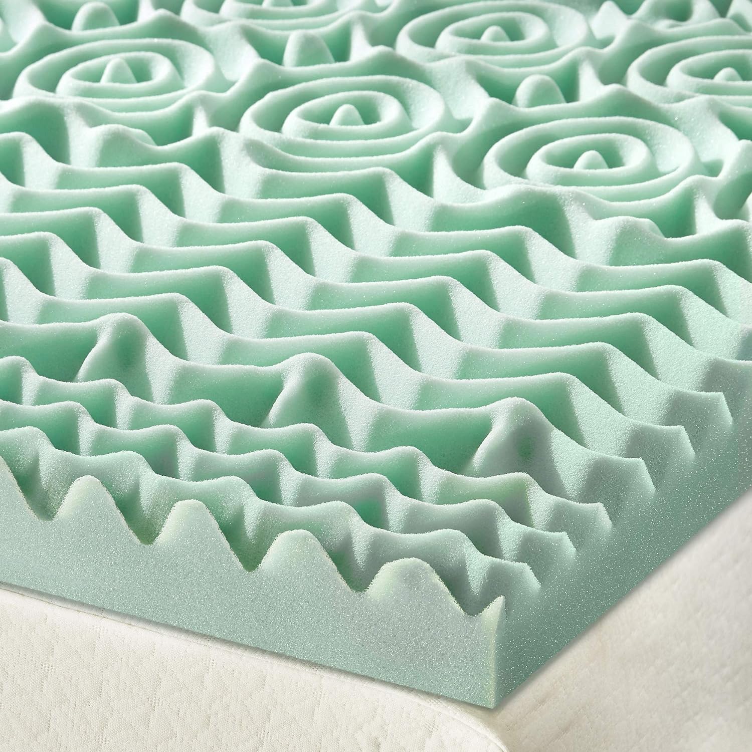 2 Inch 7-Zone Memory Foam Mattress Topper with Calming Aloe Infusion - Image 3