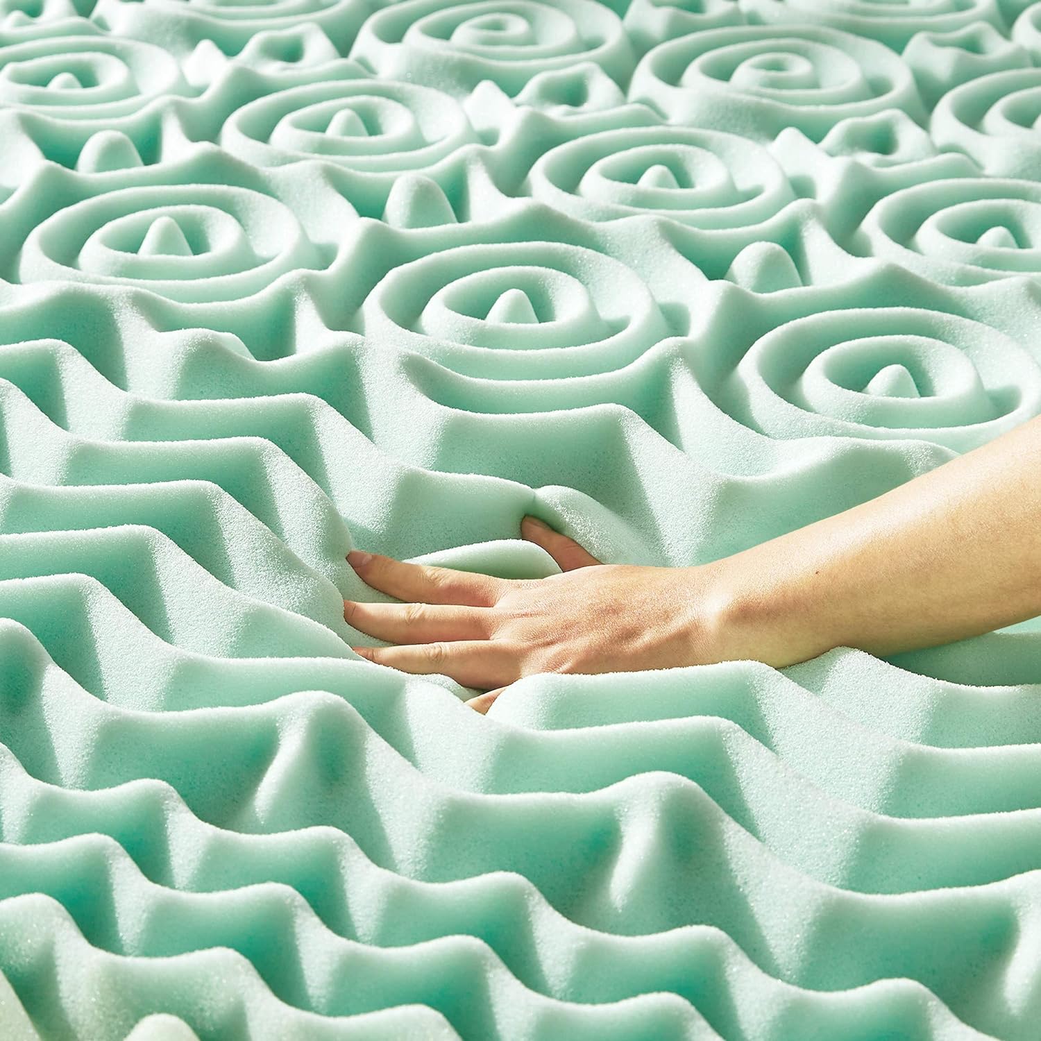 2 Inch 7-Zone Memory Foam Mattress Topper with Calming Aloe Infusion - Image 5