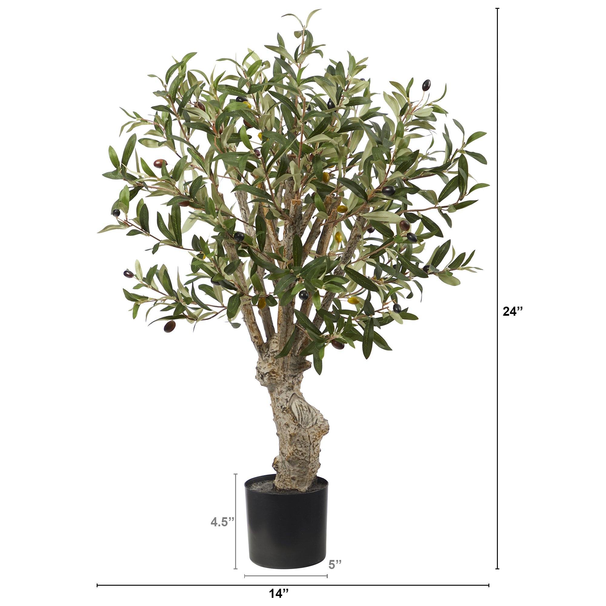 2’ Olive Artificial Tree - Image 5
