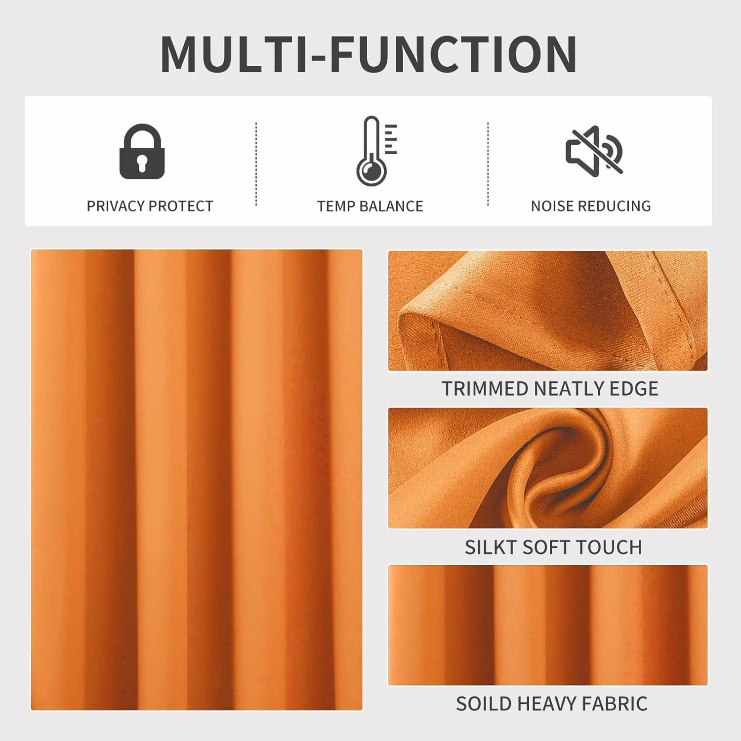 2 Pack - 55" x 84" Solid Thermal Blackout Panels (19 Colors) - Image 17