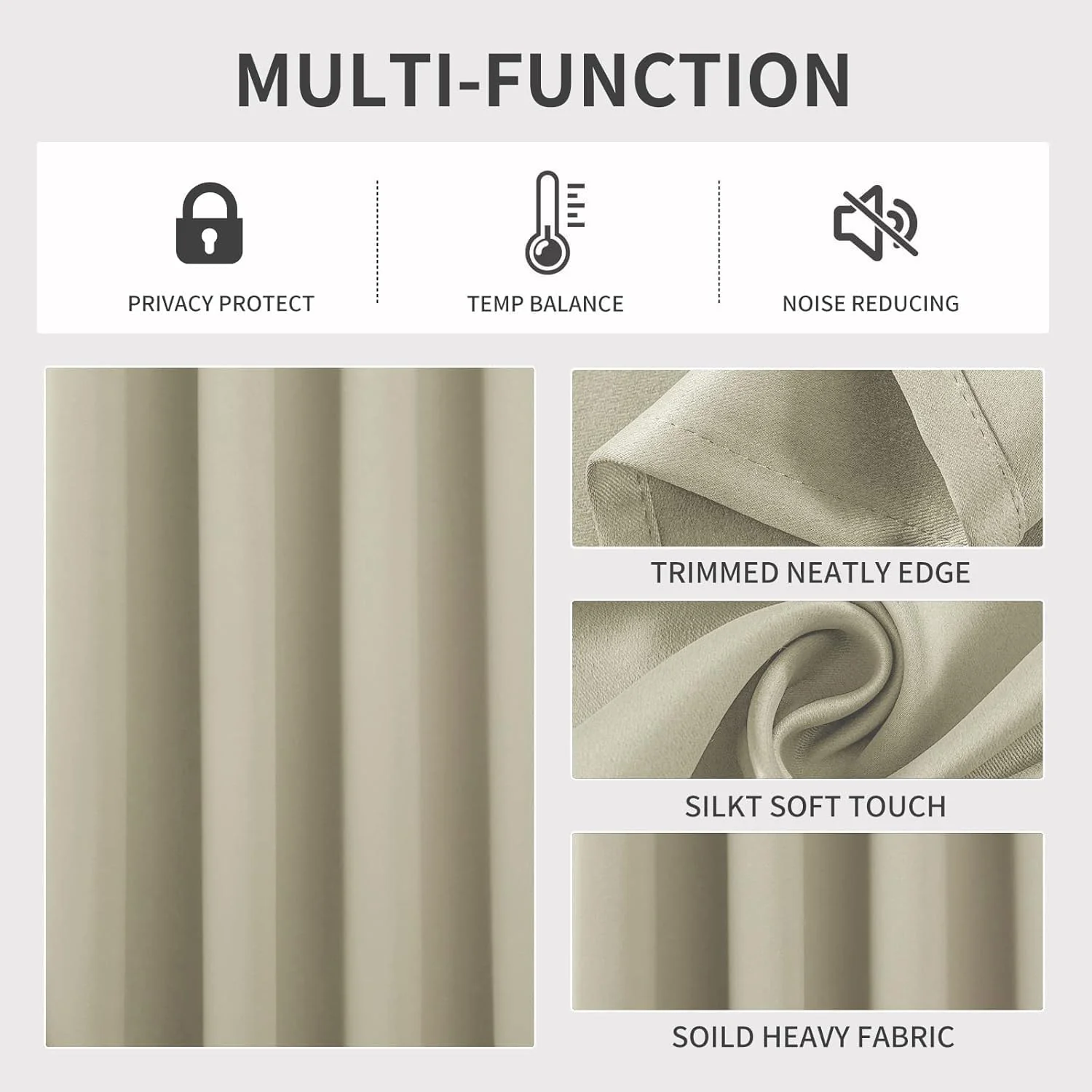 2 Pack - 55" x 84" Solid Thermal Blackout Panels (19 Colors) - Image 18