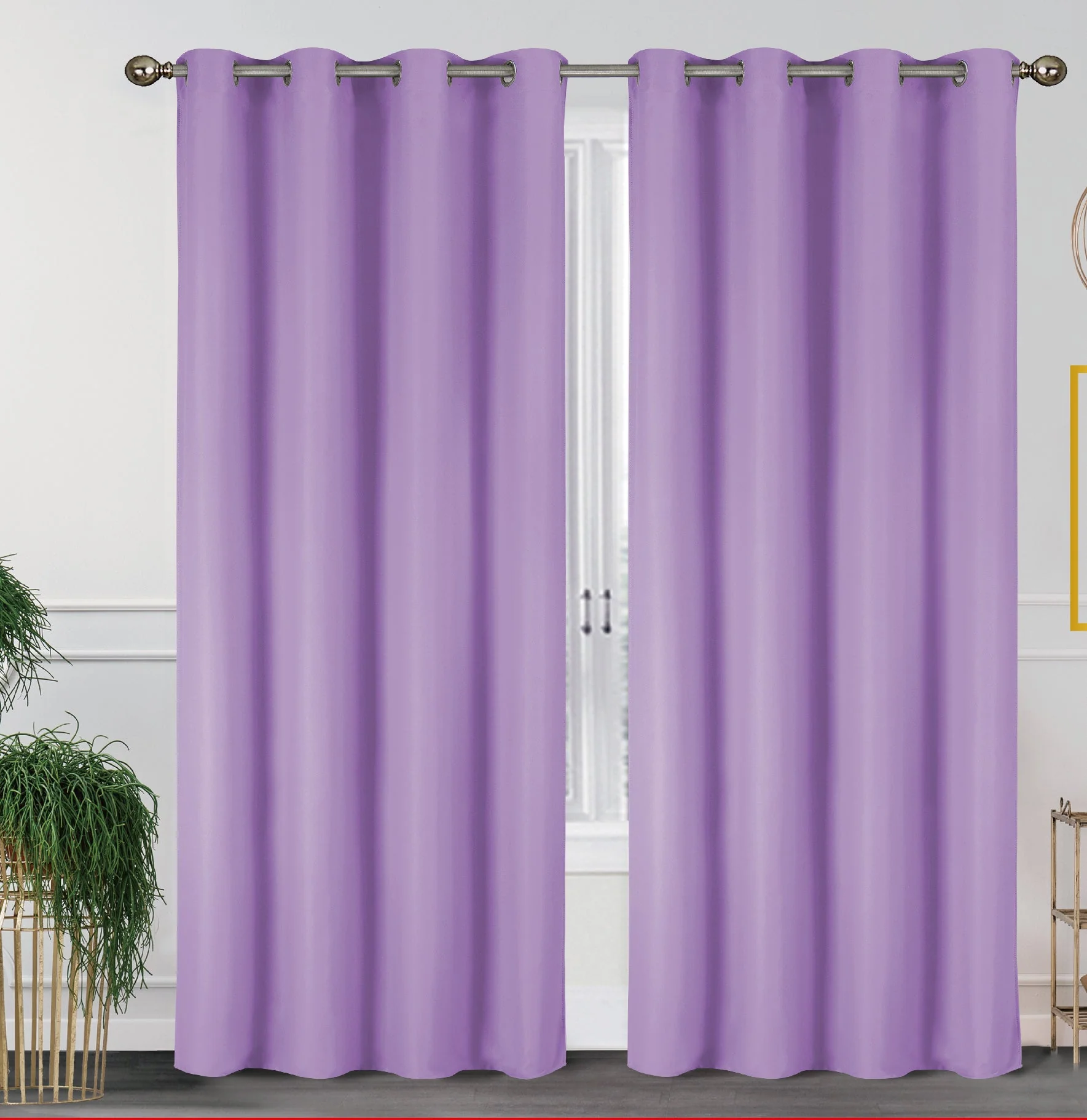 2 Pack - 55" x 84" Solid Thermal Blackout Panels (19 Colors) - Image 27