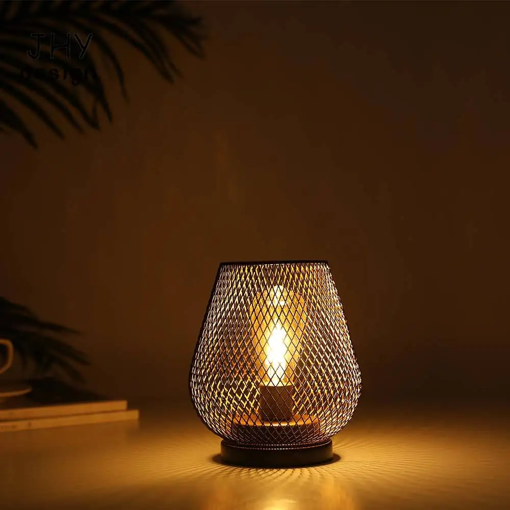 2 Pack Cordless LED Lantern Table Lamps Battery Powered Wireless Indoor Outdoor - Image 4