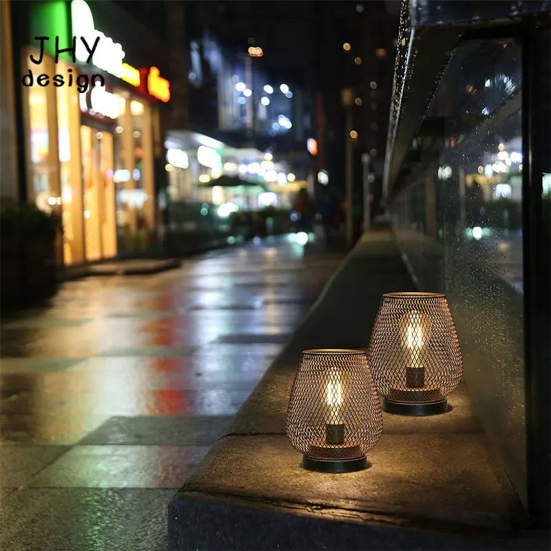 2 Pack Cordless LED Lantern Table Lamps Battery Powered Wireless Indoor Outdoor - Image 5