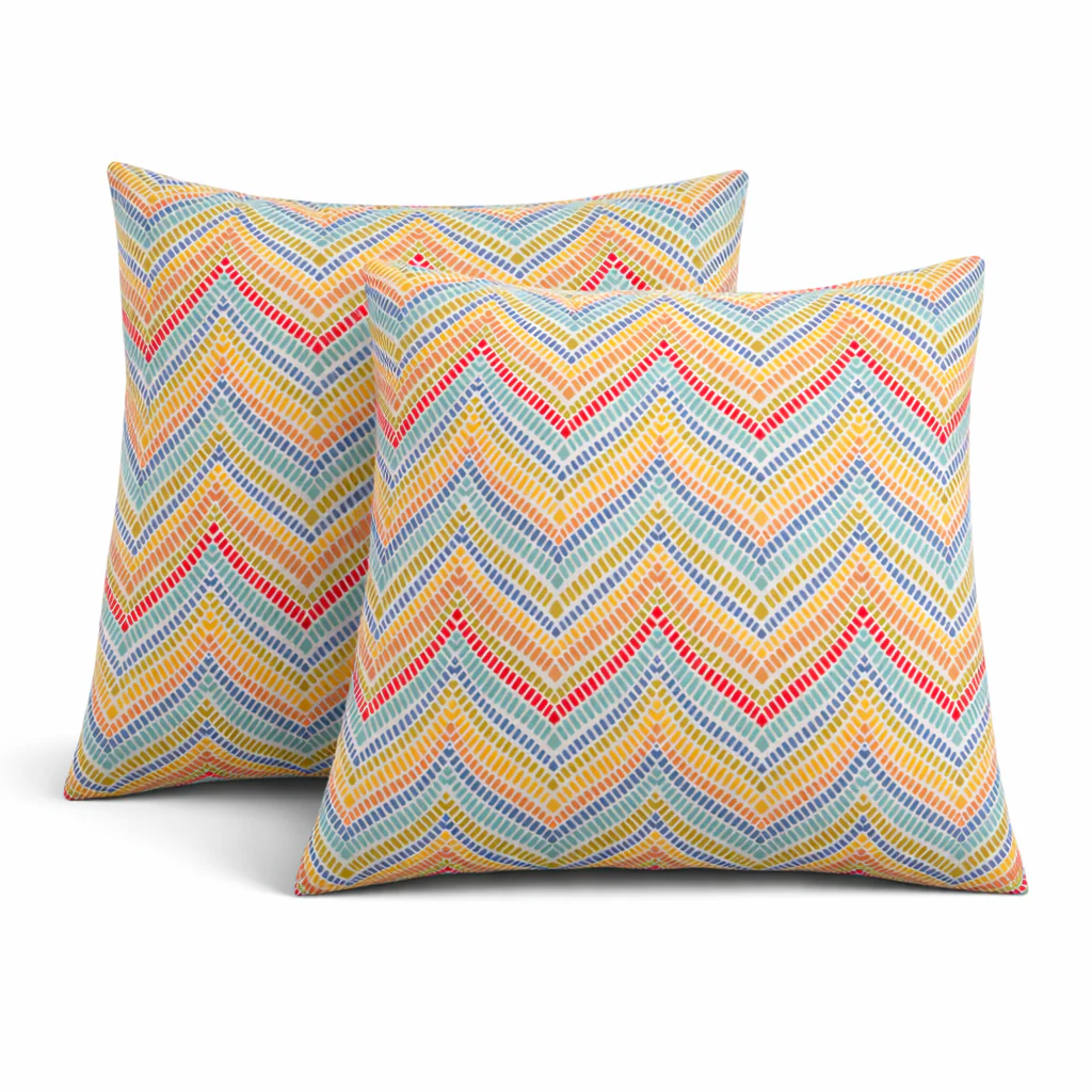 2 Pack Outdoor Throw Pillows, Waterproof & Fade-Resistant - Image 2