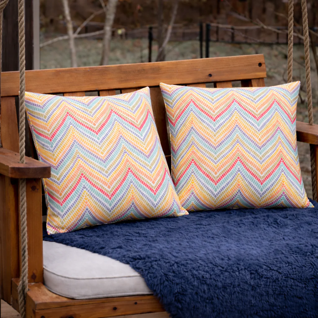 2 Pack Outdoor Throw Pillows, Waterproof & Fade-Resistant - Image 3