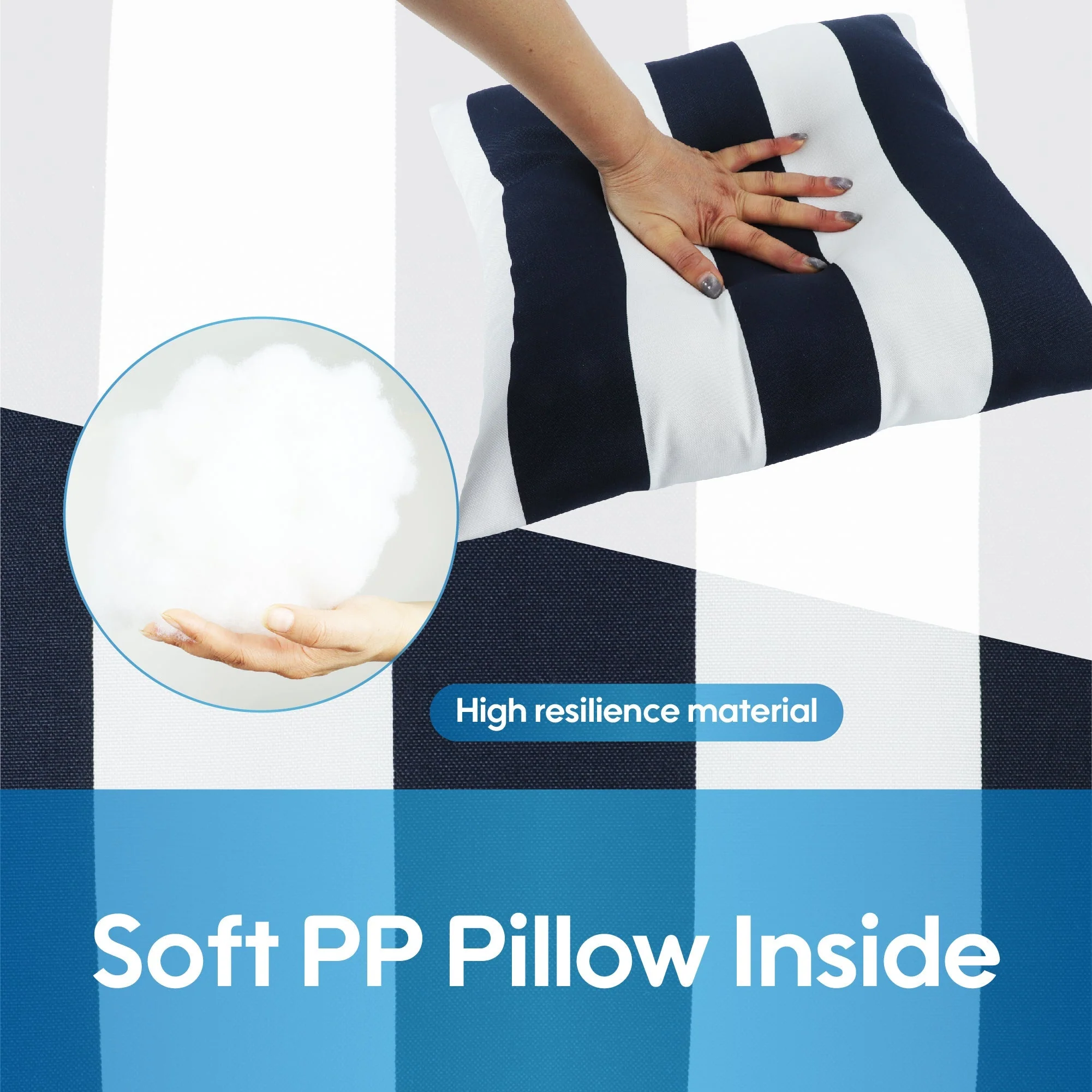 2 Pack Outdoor Throw Pillows, Waterproof & Fade-Resistant (18x18 Inch) - Image 5