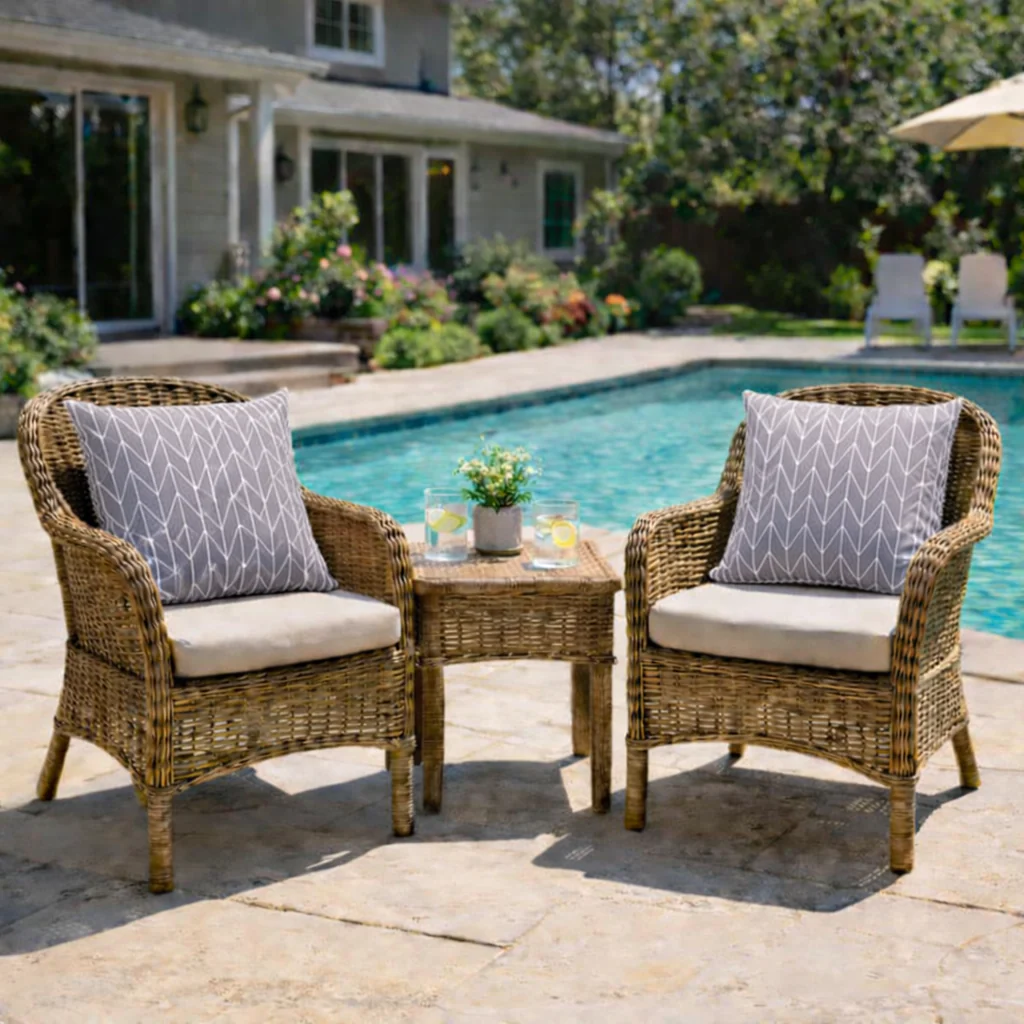 2 Pack Outdoor Throw Pillows, Waterproof & Fade-Resistant (18x18 Inch) - Image 2