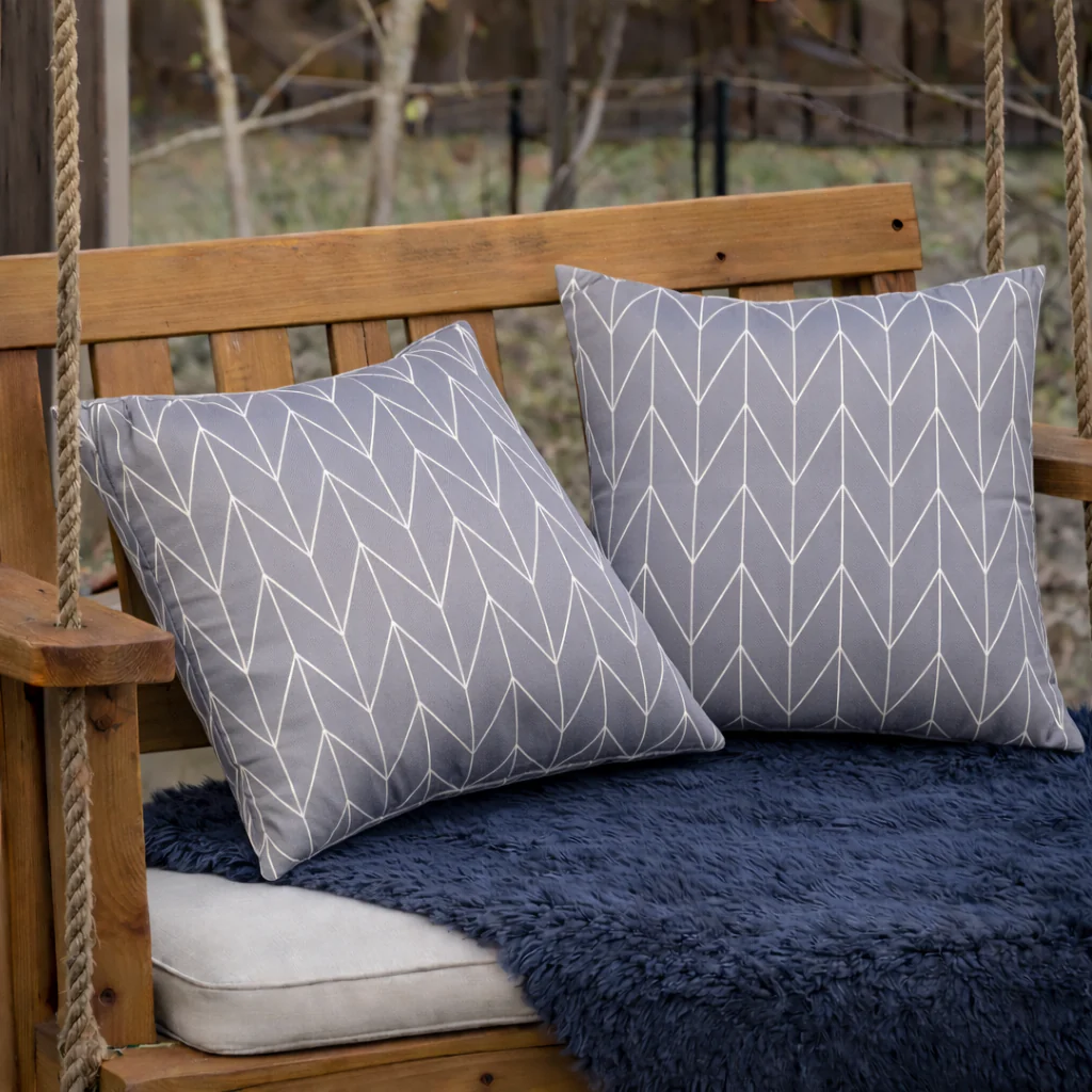 2 Pack Outdoor Throw Pillows, Waterproof & Fade-Resistant (18x18 Inch) - Image 4