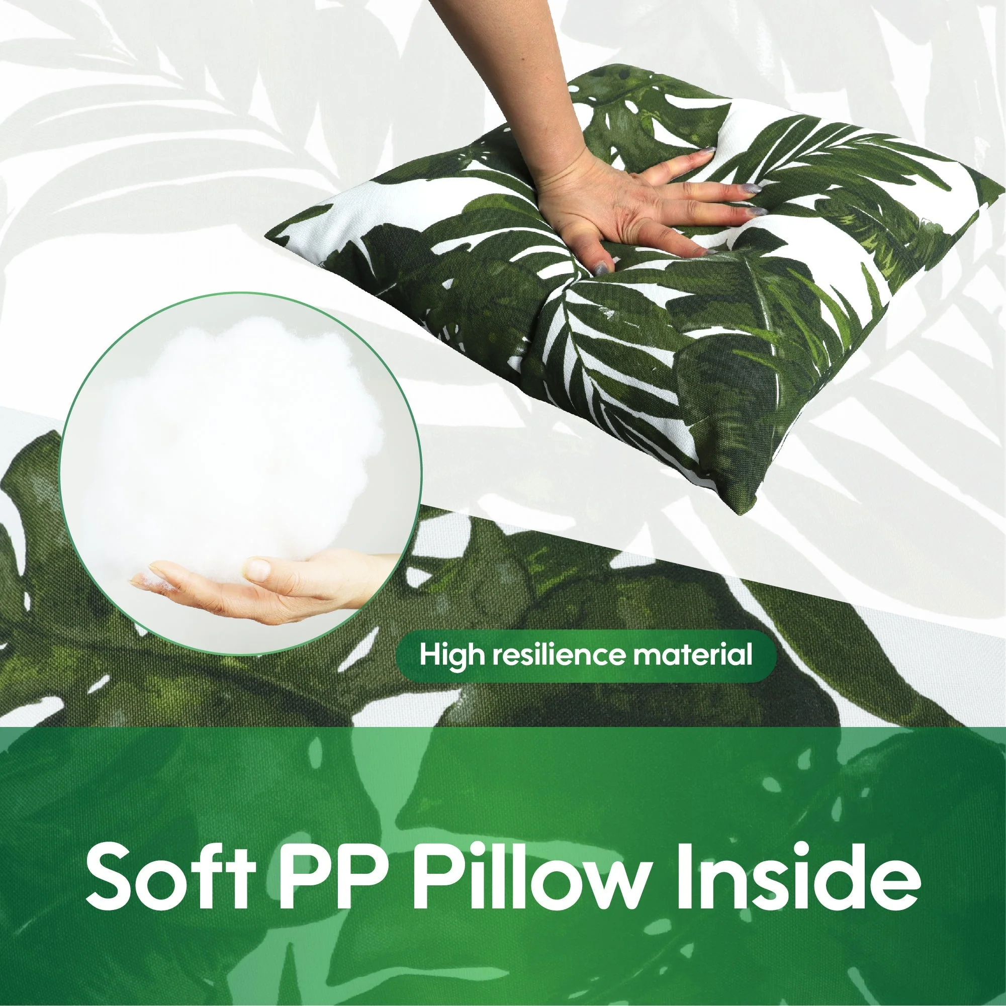 2 Pack Outdoor Throw Pillows, Waterproof & Fade-Resistant (18x18 Inch) - Image 5