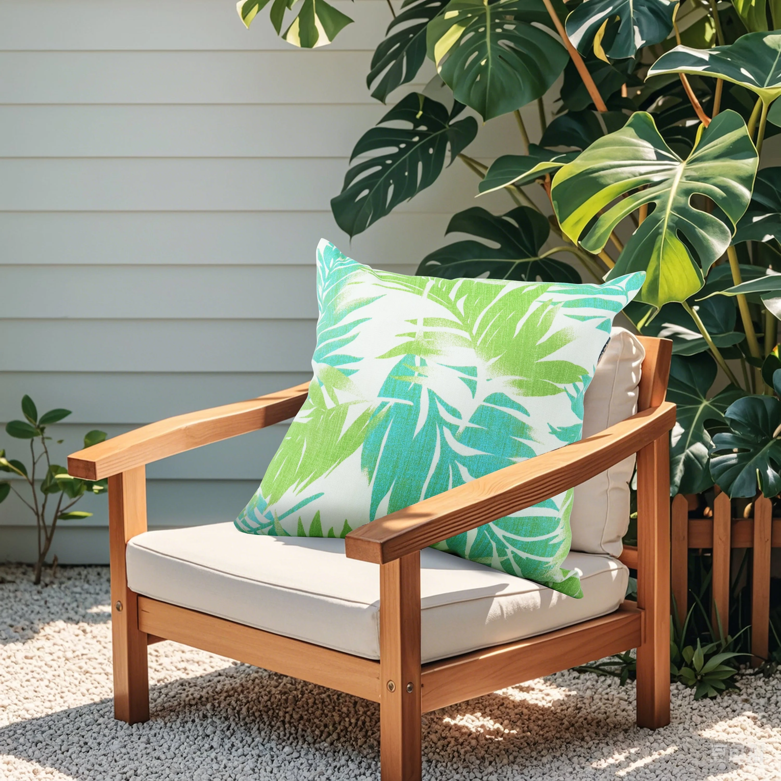 2 Pack Outdoor Throw Pillows, Waterproof & Fade-Resistant (18x18 Inch) - Image 2