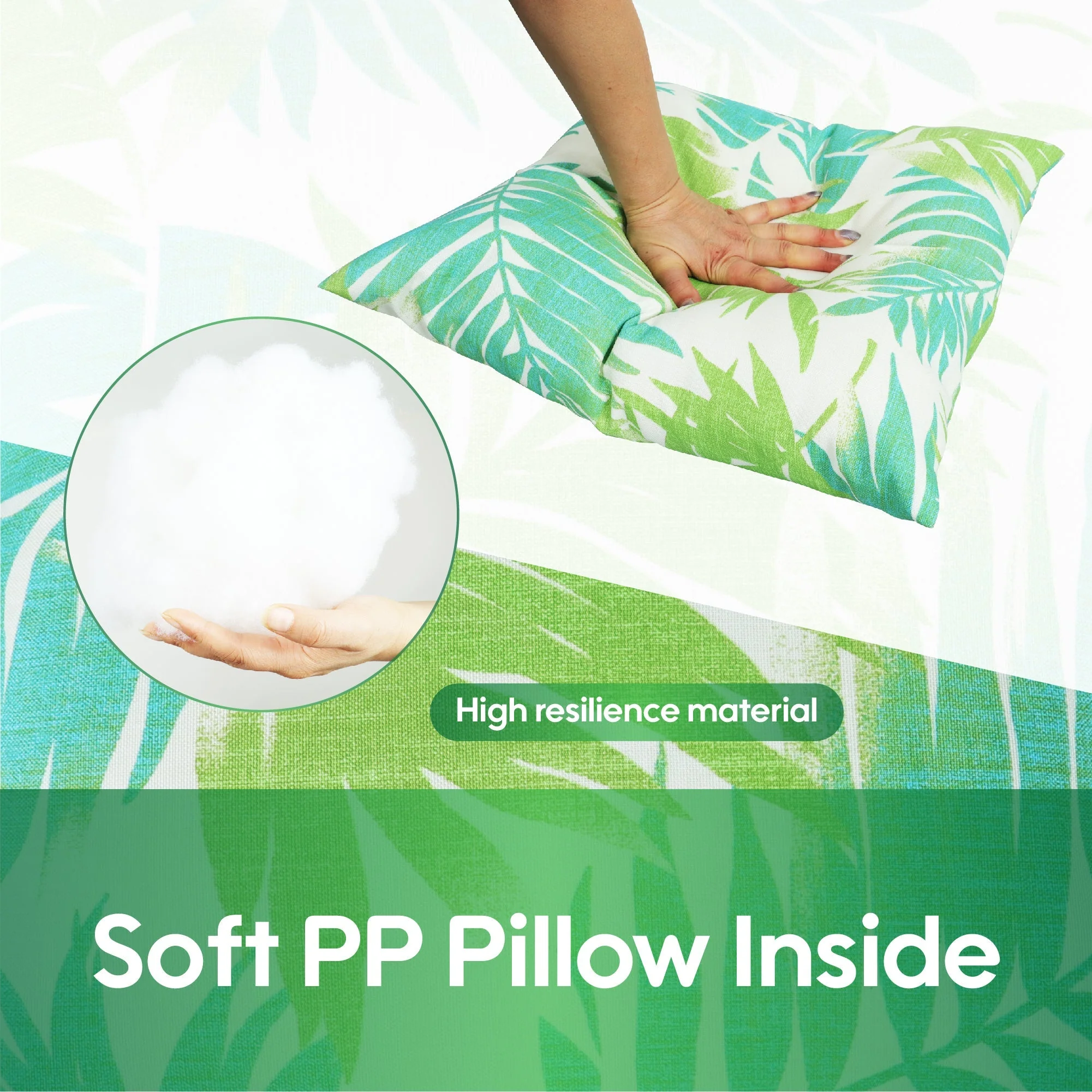 2 Pack Outdoor Throw Pillows, Waterproof & Fade-Resistant (18x18 Inch) - Image 4