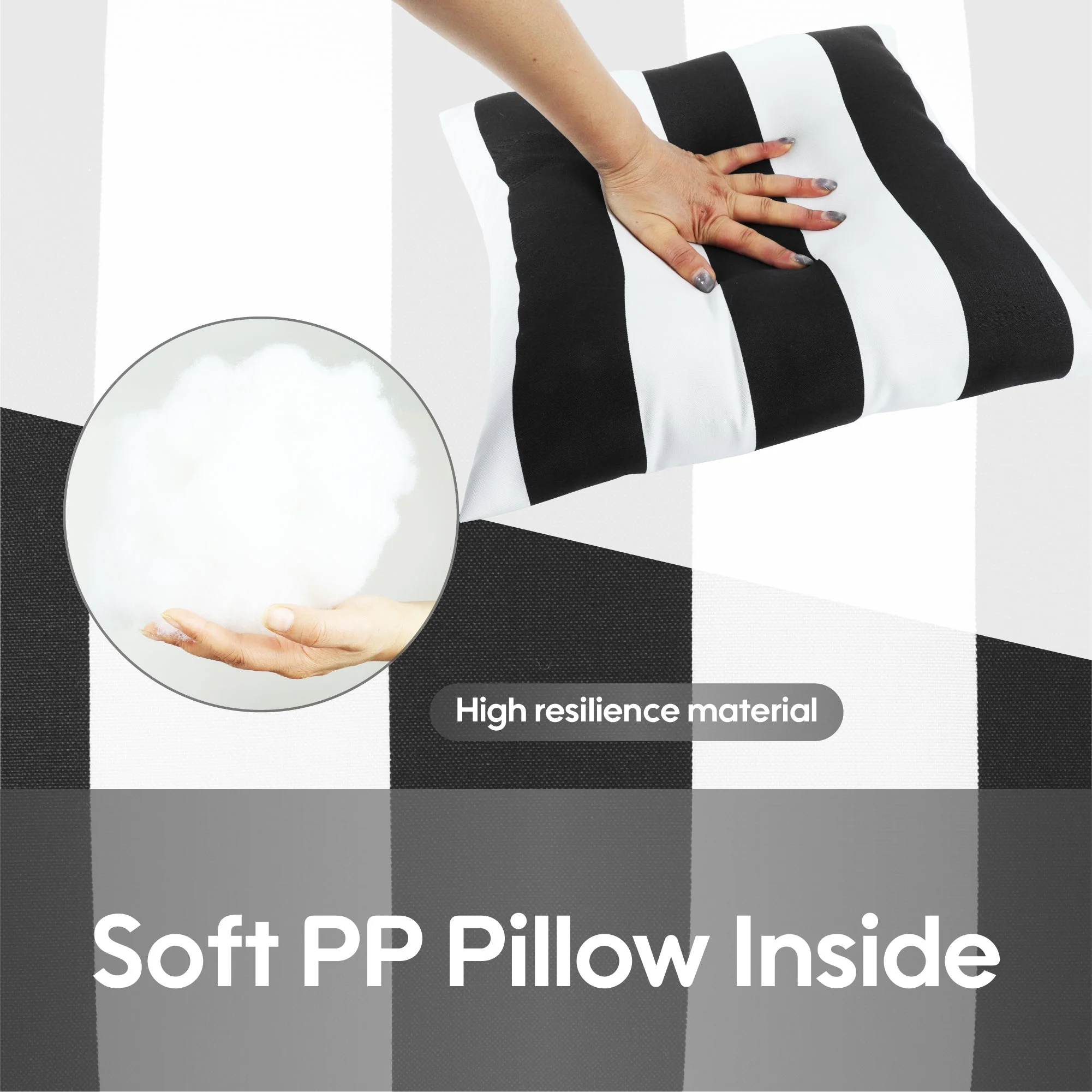 2 Pack Outdoor Throw Pillows, Waterproof & Fade-Resistant (18x18 Inch) - Image 4