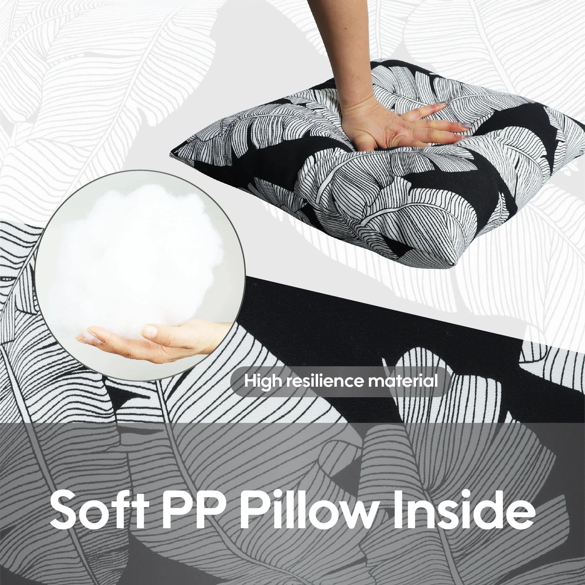 2 Pack Outdoor Throw Pillows, Waterproof & Fade-Resistant (18x18 Inch) - Image 5