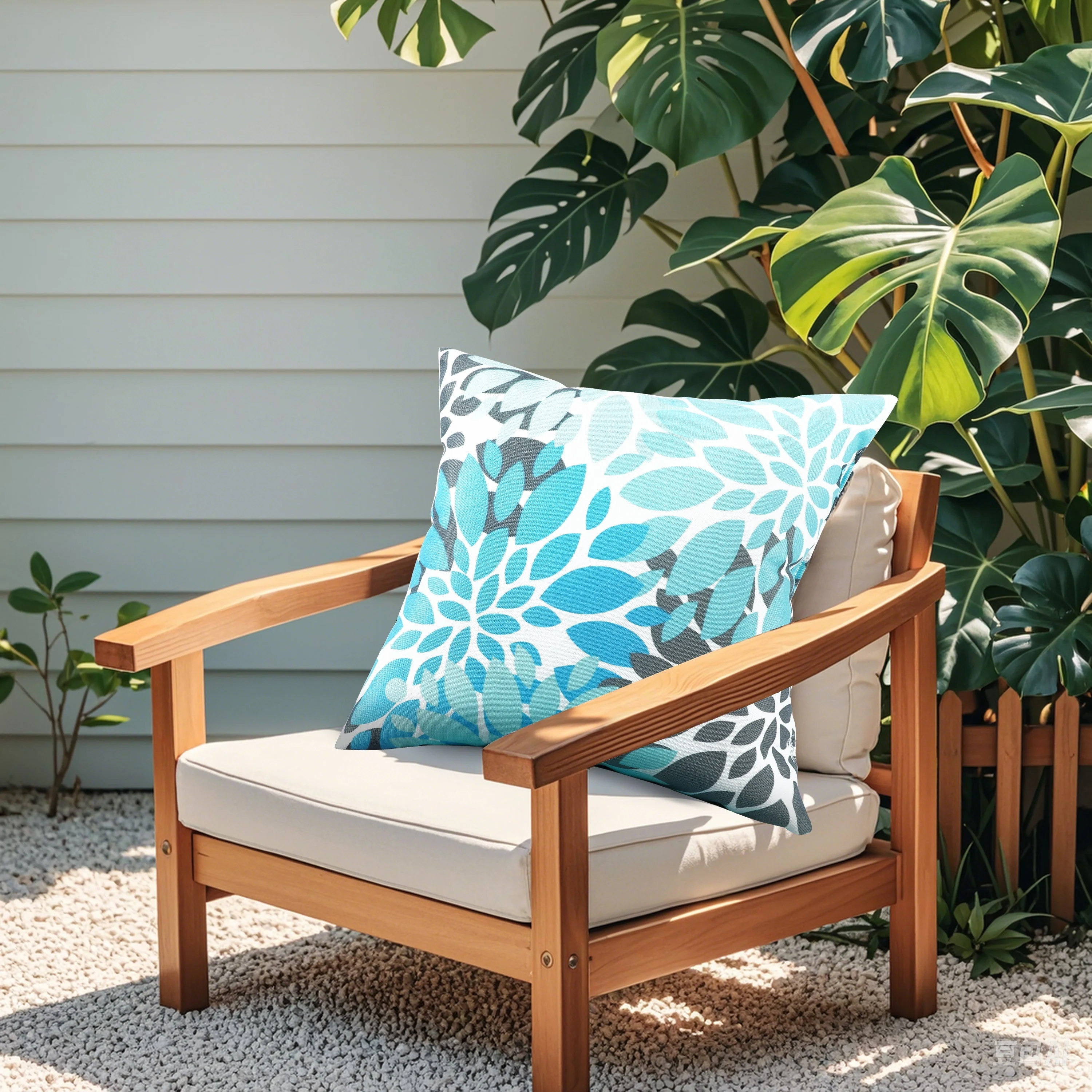 2 Pack Outdoor Throw Pillows, Waterproof & Fade-Resistant - Image 2